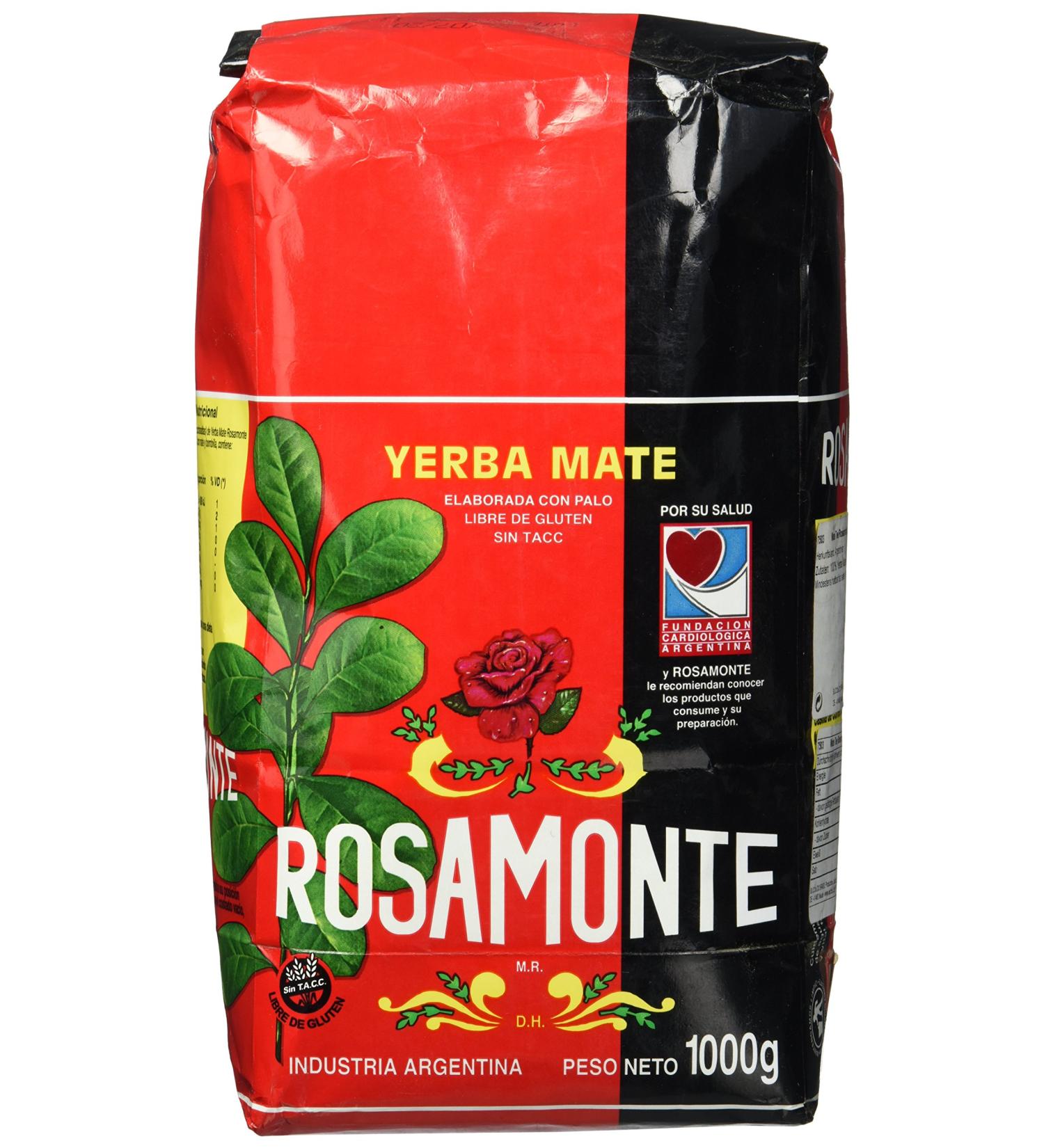 Yerba Rosamonte Argentinian Mate Tea - 5 Pack (5 x 1000g) | Premium Loose Leaf Tea for Authentic Experience - Buy Online on GoSupps.com