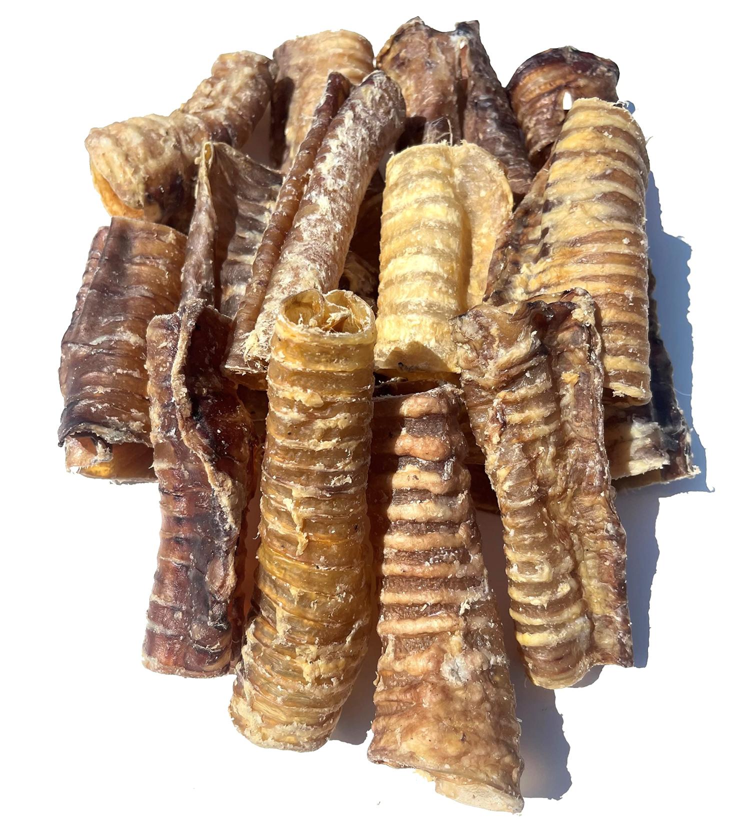 Beef Trachea Dog CHEW Treat - (4/6/12 INCH) Beef Trachea for Dogs - *(4 INCH 16 Pack)* - Single Ingredient Beef Treats - 100% Natural Free Range Beef - Dental CHEW 1 count (Pack of 16) - Buy Online on GoSupps.com