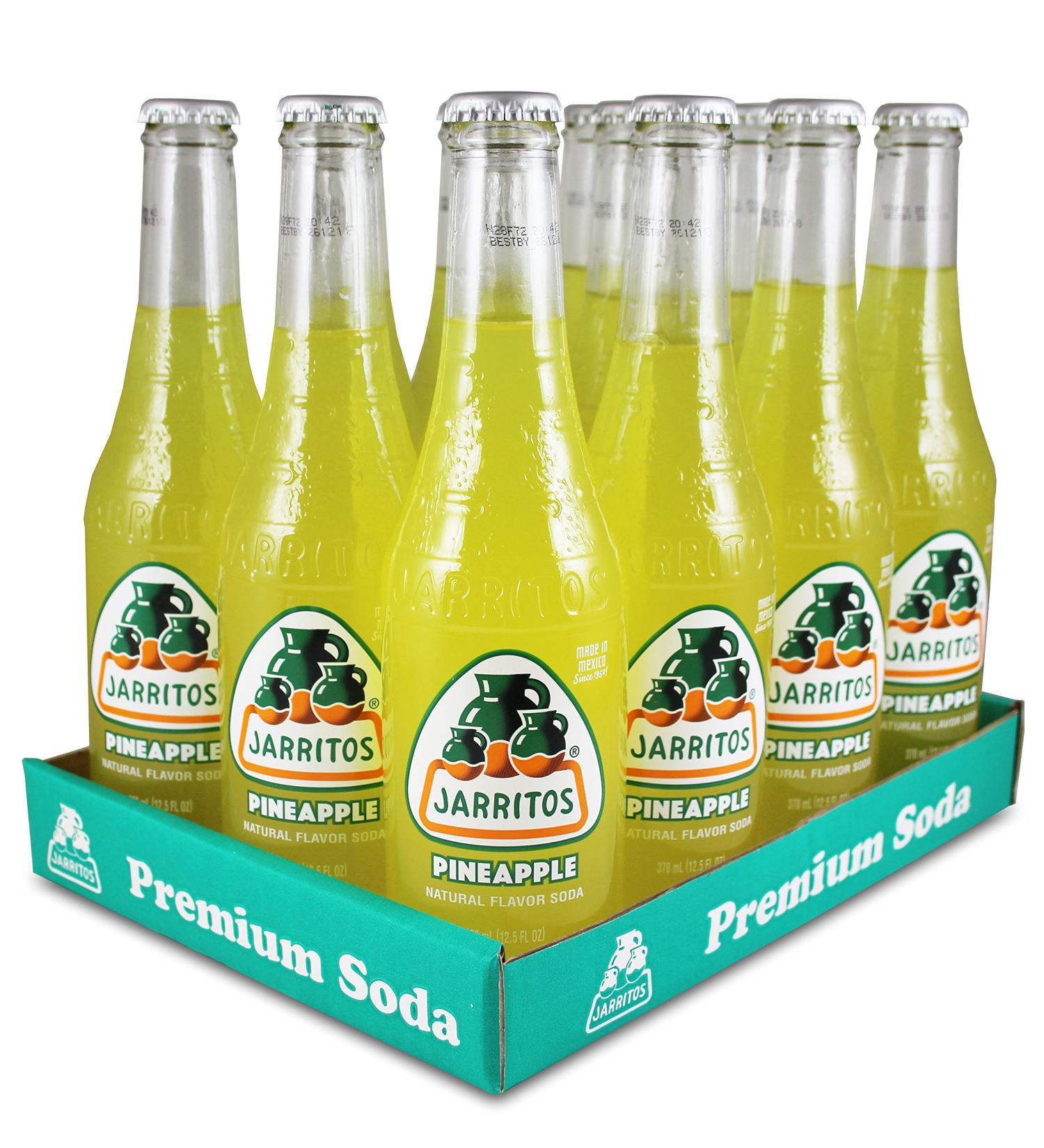 Jarritos Pineapple Carbonated Drink - 370 ml - Pack of 12