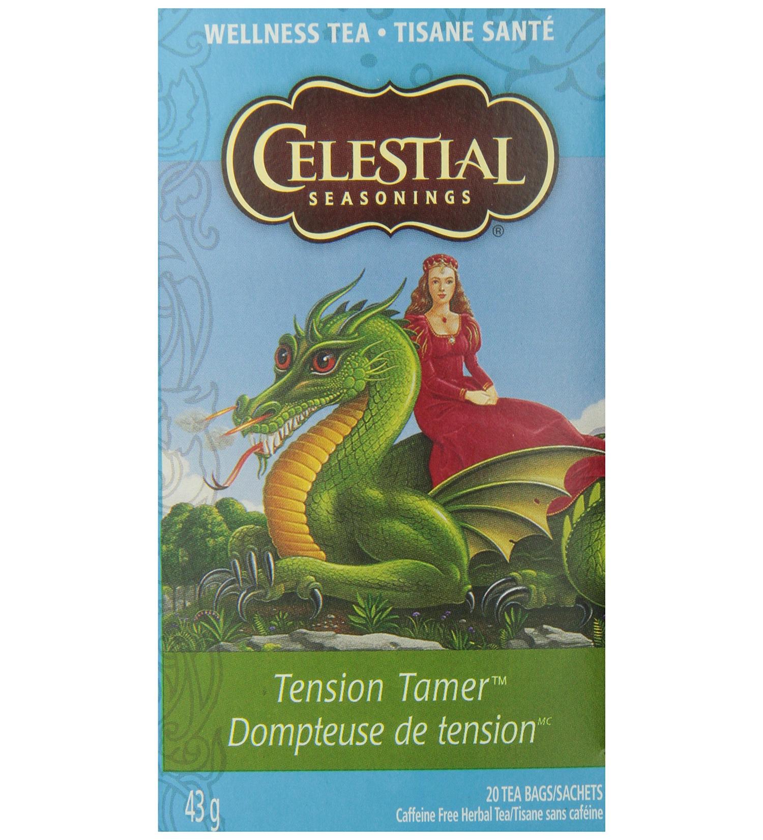 Celestial Seasonings Tension Tamer Herbal Tea 43g - Buy Online on GoSupps.com