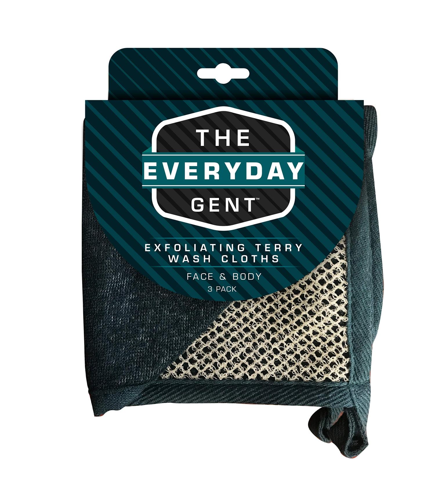Evriholder Everyday Gent Exfoliating Face & Body Wash Cloths - Gray 3.2 Oz | Premium Exfoliation for Men - Shop Internationally - Buy Online on GoSupps.com
