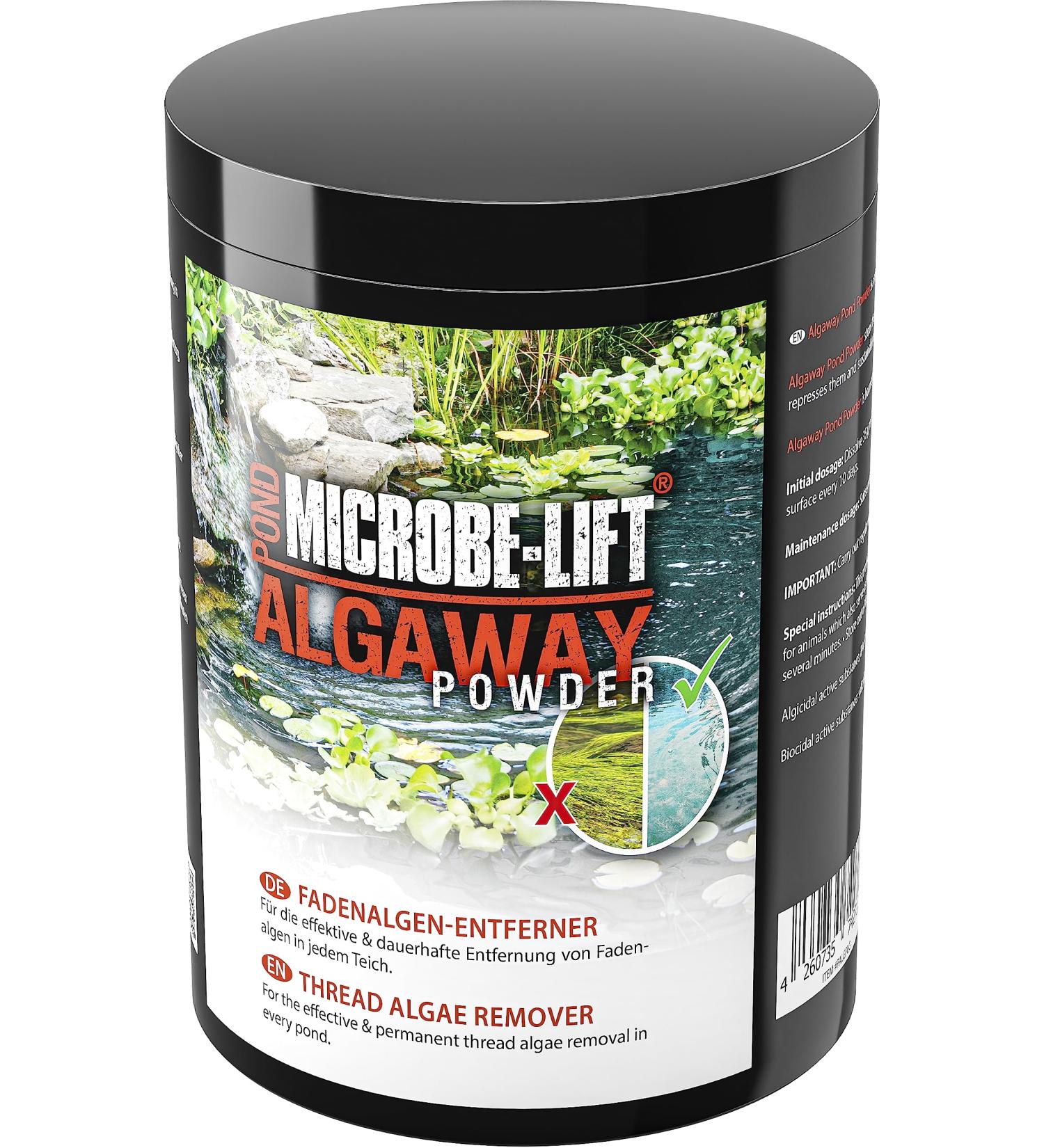 Microbe-Lift Pond Algaway Powder 1000g | Effective Thread Algae Remover for Ponds | Quick Action & Prevention | Multicolored - Buy Online on GoSupps.com