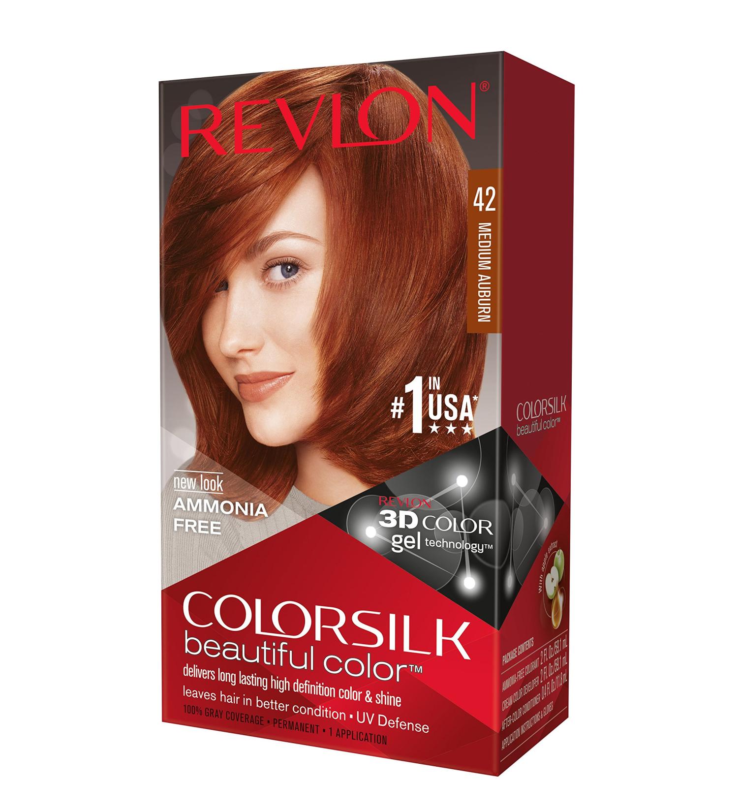 Revlon Colorsilk Haircolor in Medium Auburn - Vibrant Long-Lasting Color for All Hair Types | Shop Now - Buy Online on GoSupps.com