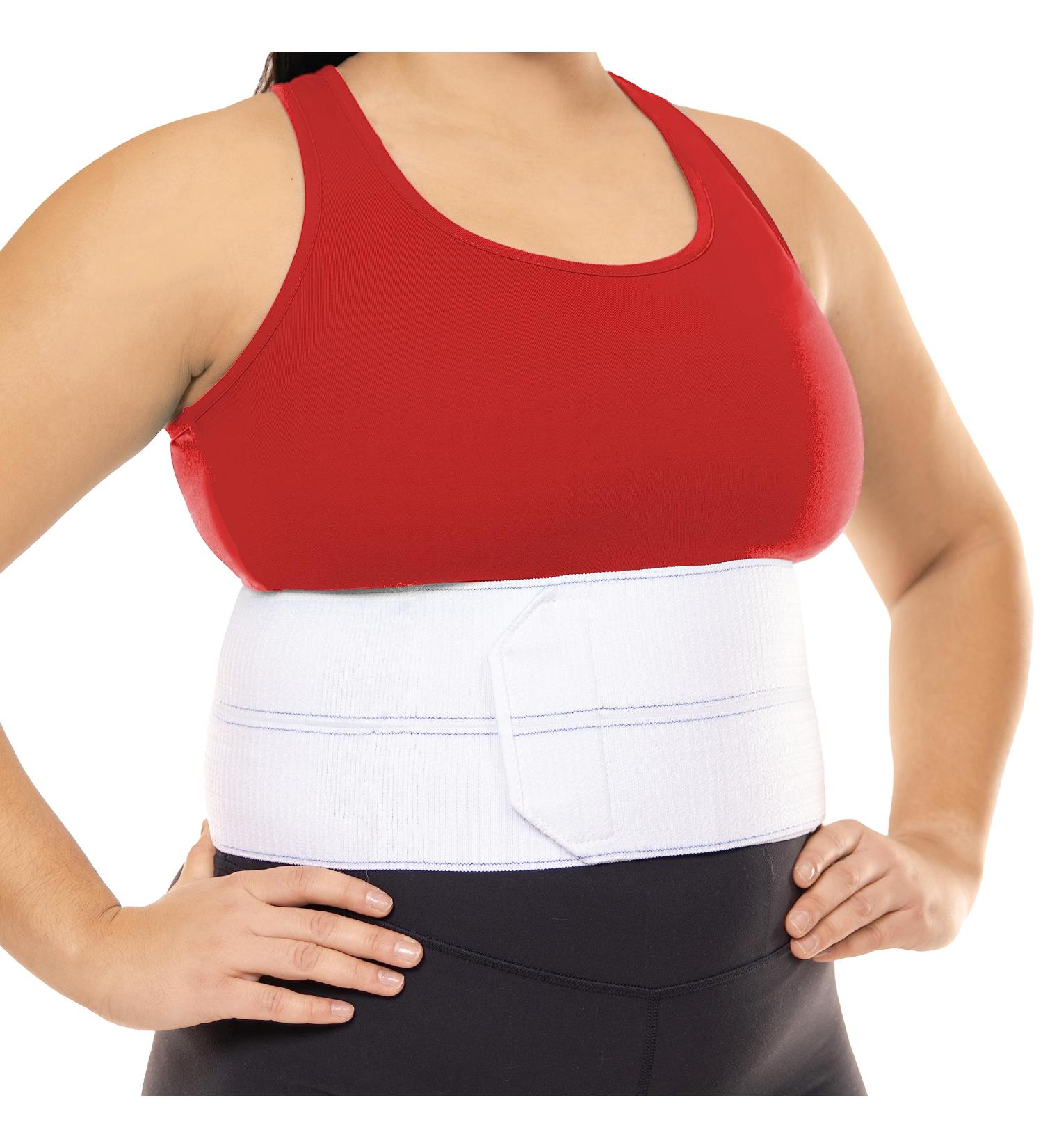 Braceability Broken Rib Corset | Elastic Breast Wrap Belt for Rib Protection Compression & Support | Unisex Plus Size (Fits 152.4 cm - 80 in) - Buy Online on GoSupps.com