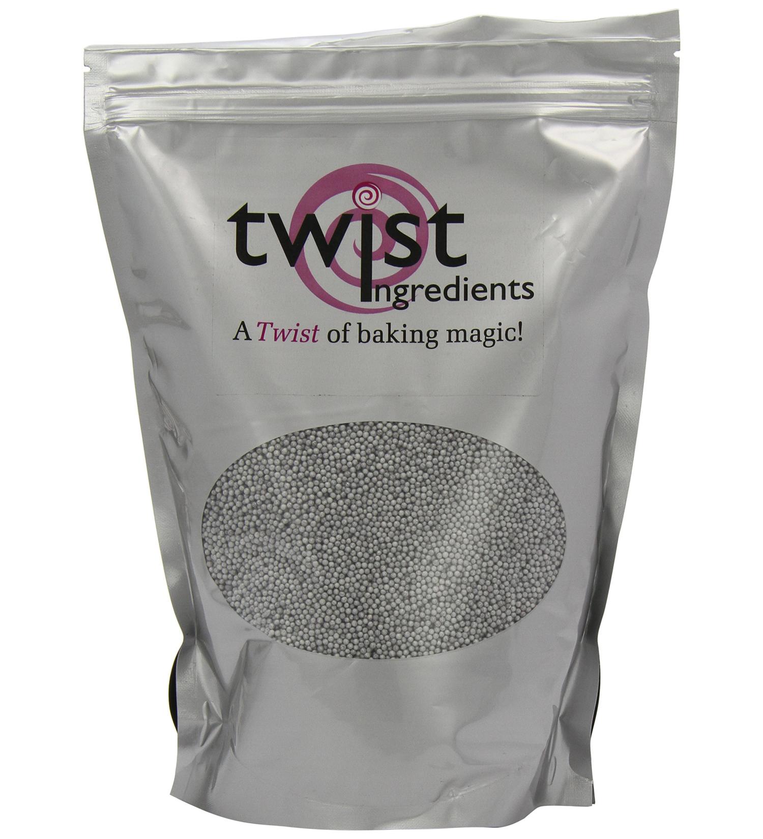 Twist Ingredients Silver Hundreds and Thousands 1 kg - Buy Online on GoSupps.com