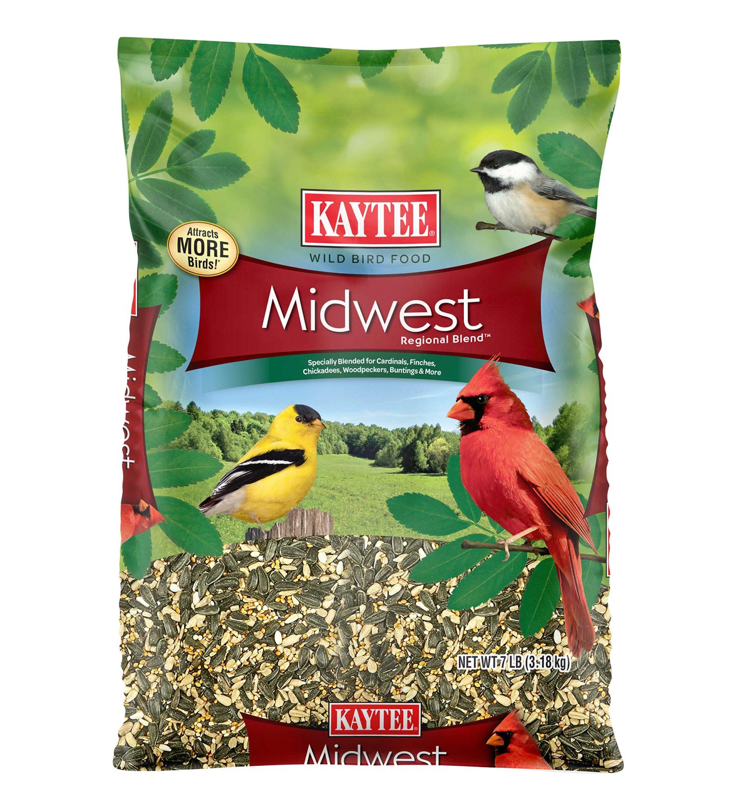 Kaytee Midwest Regional Wild Bird Blend 7lb Bag - Premium Wild Bird Seed Blend for Regional Bird Species - Buy Online on GoSupps.com
