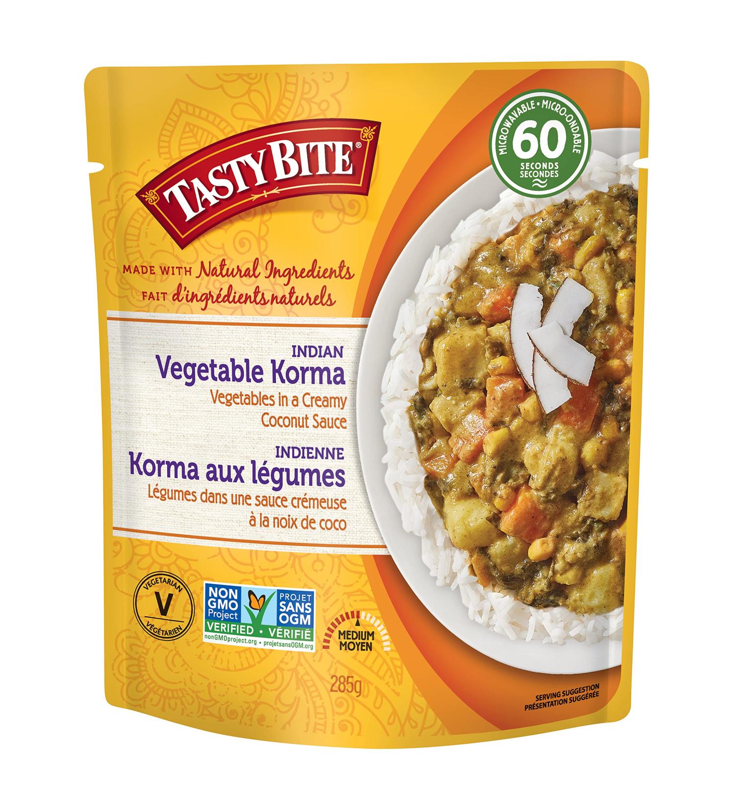 Buy Tasty Bite Indian Vegetable Korma 10oz - Authentic Indian Ready-to-Eat Meal - Buy Online on GoSupps.com