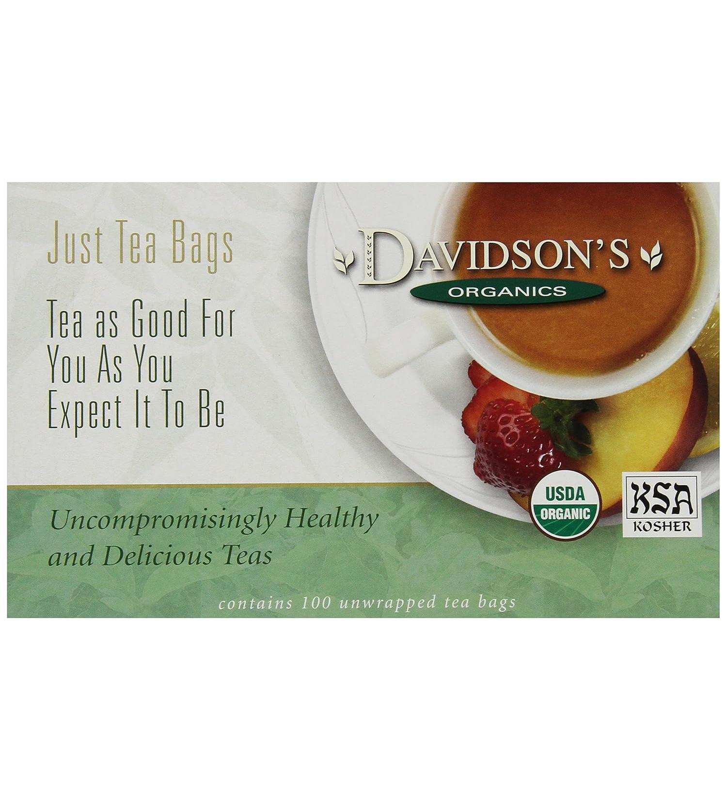 Davidson's Organics Tea Bags - White Pomegranate - 100 Count - Buy Online on GoSupps.com