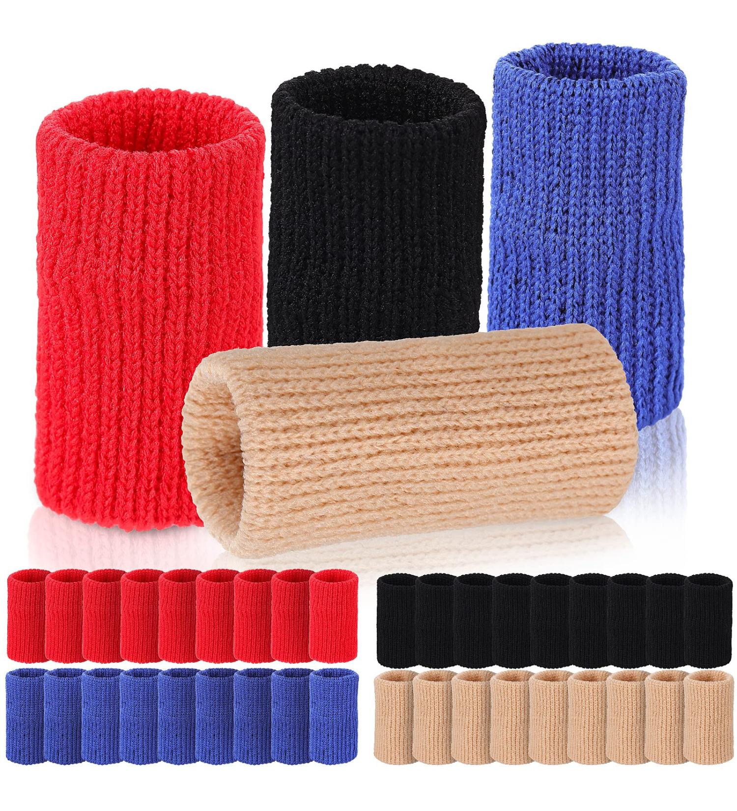 Finger Glove 40-Pack: Elastic Finger Sleeves & Thumb Braces for Joint Pain Relief Callus Protection & Sports Support - Buy Online on GoSupps.com
