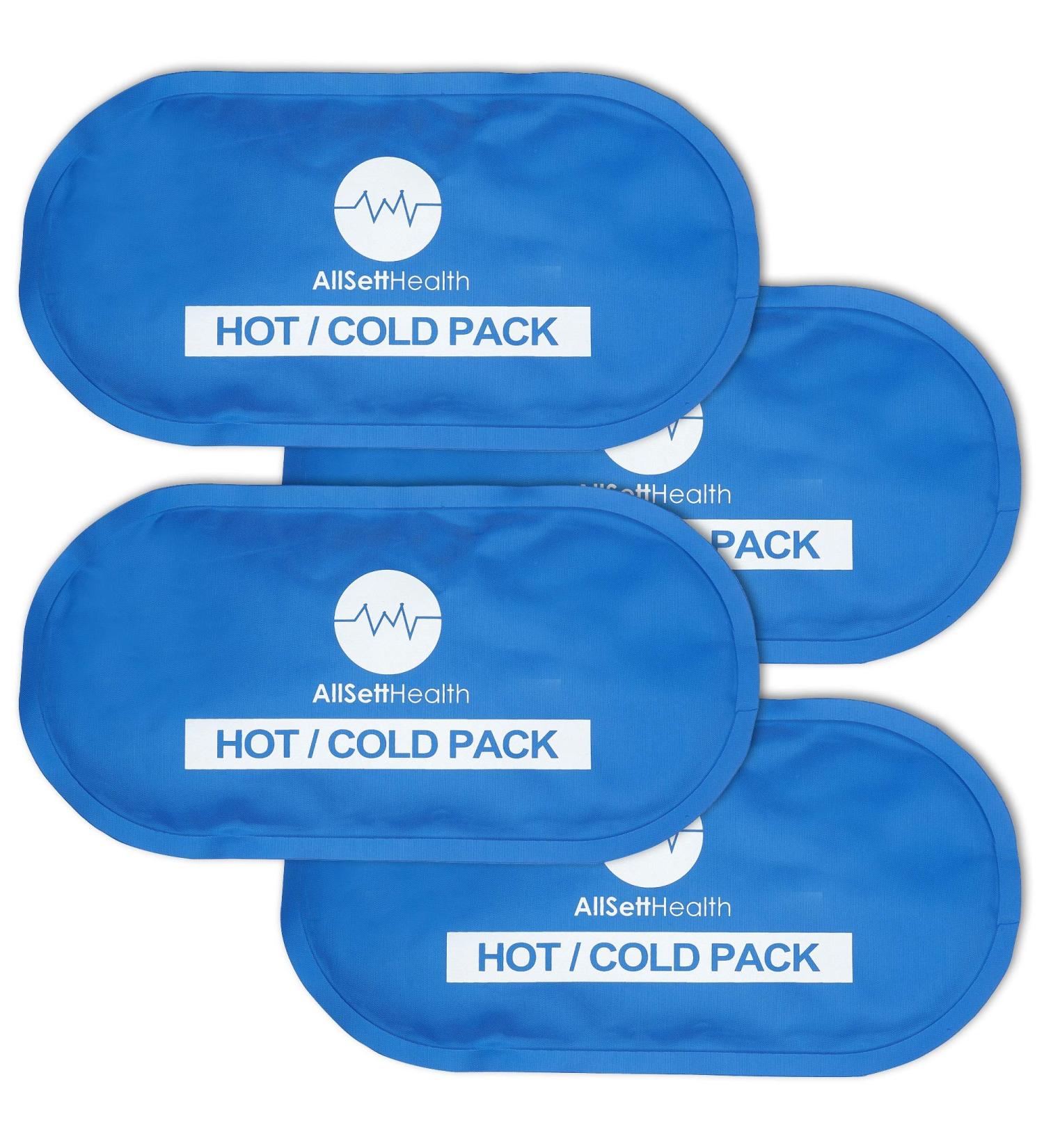 Reusable Hot Cold Gel Ice Packs for Injuries | 10.5 x 5 | 4 Pack - Buy Online on GoSupps.com