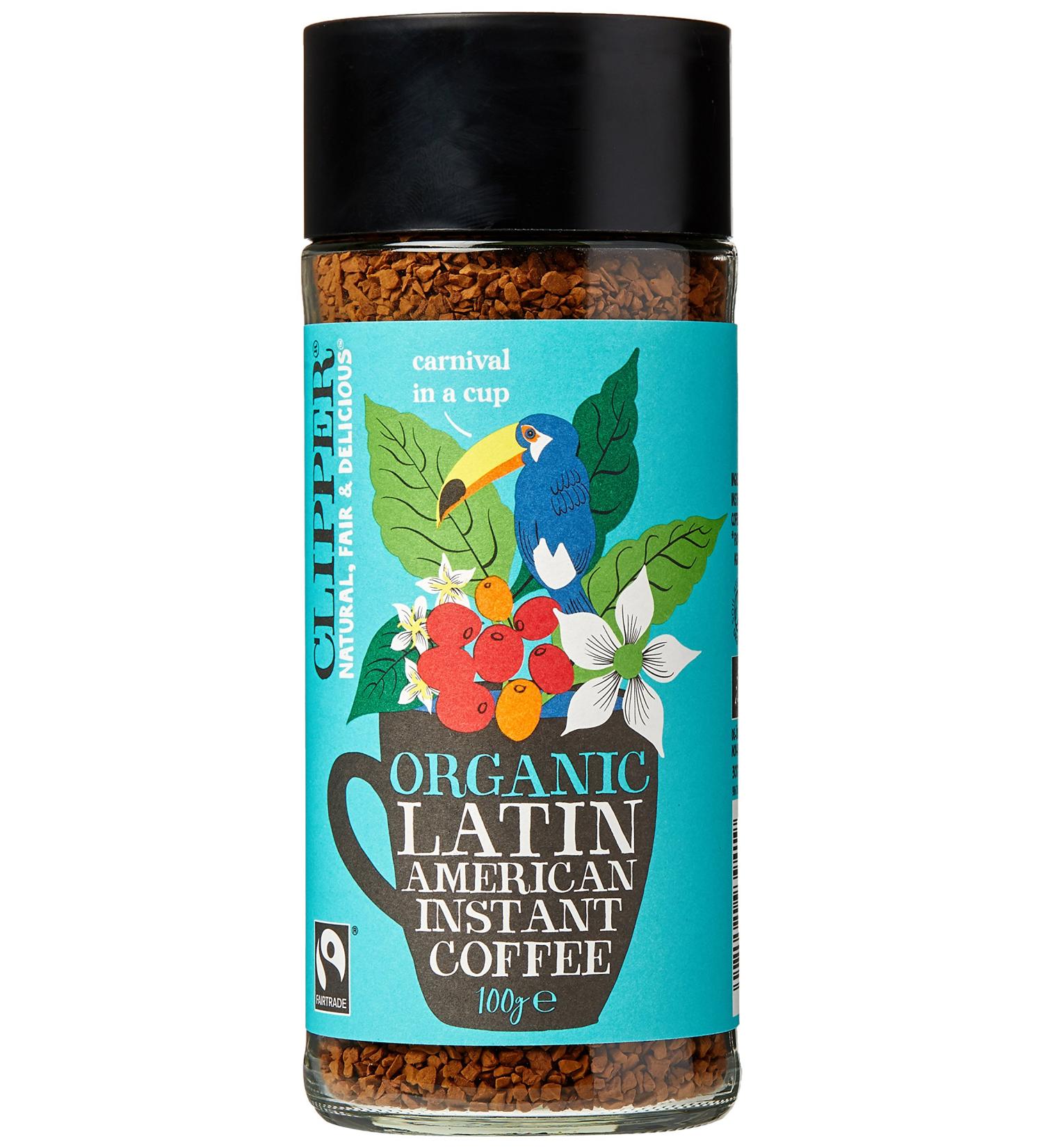 Clipper Latin American Organic Instant Coffee 6 x 100g Jars - Bulk Buy for Home & Catering | Arabica Gourmet Coffee | Sustainable Fairtrade & Eco Conscious | Ethically Sourced by Clipper Teas - Buy Online on GoSupps.com