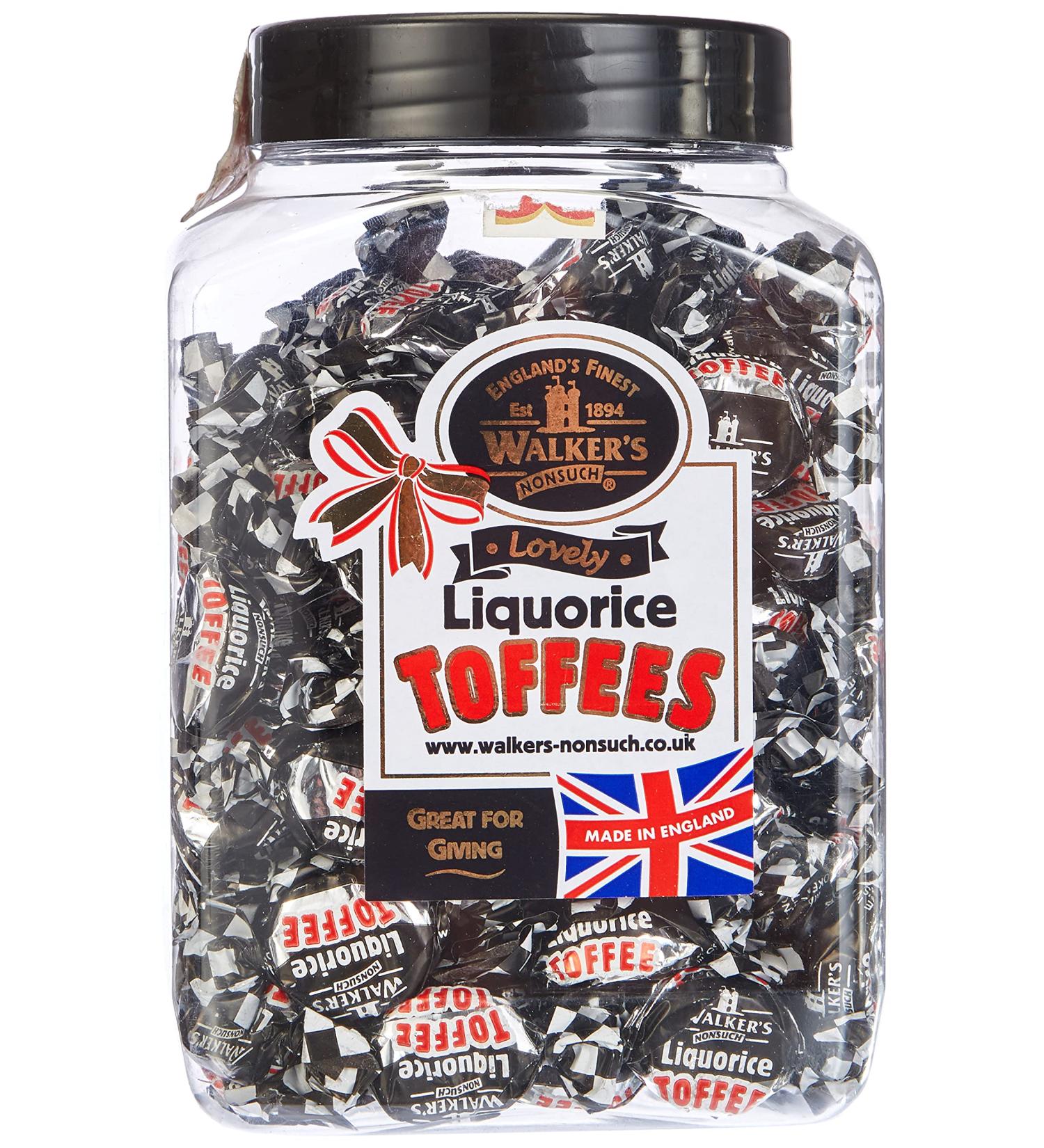 Walkers Nonsuch Liquorice Toffee 1.25 kg Jar - Buy Online on GoSupps.com