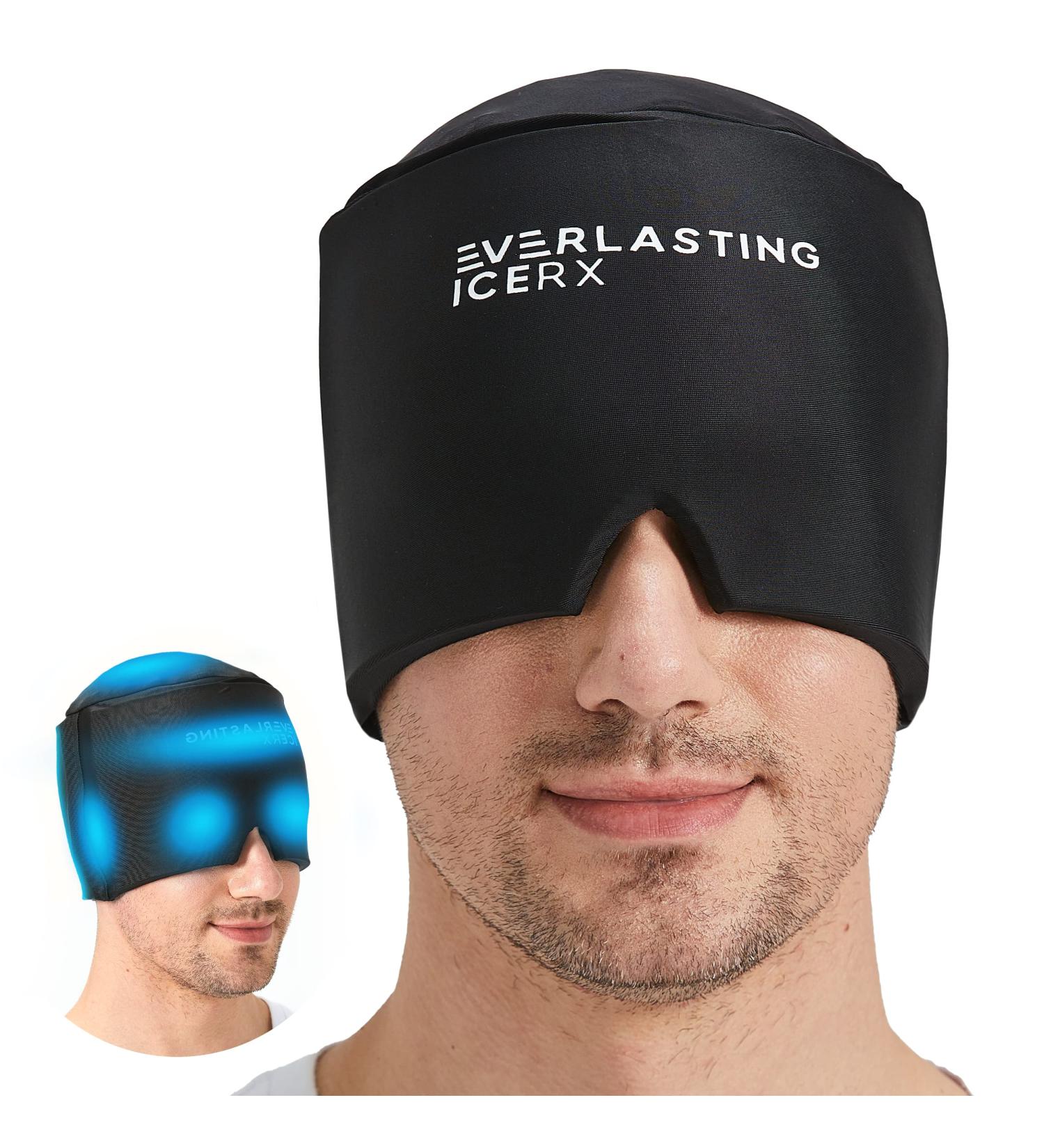Form Fitting Gel Ice Headache Relief Hat - Cold Therapy Cap for Migraine Relief - Buy Online on GoSupps.com