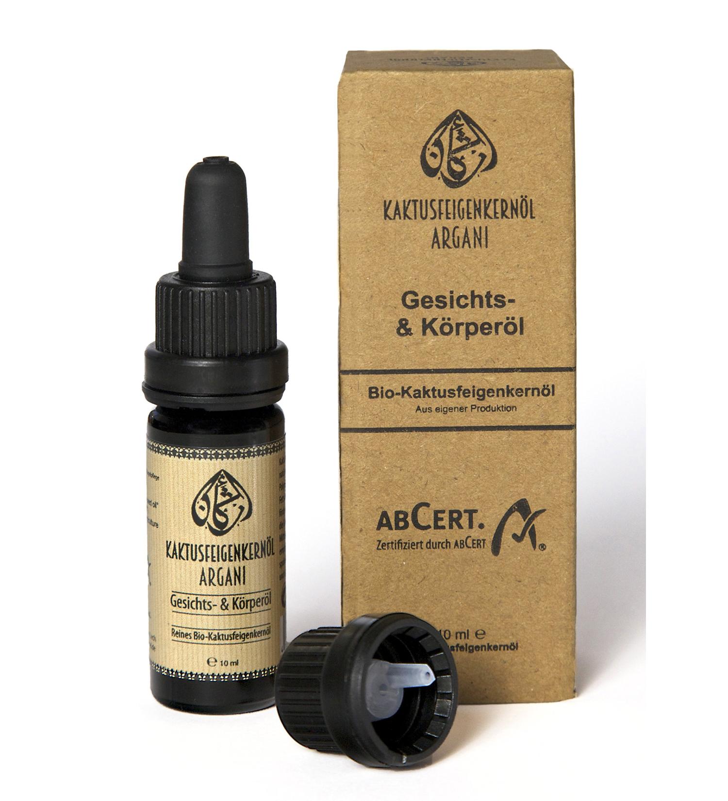 Argani Organic Cactus Core Oil 10ml - Cold Pressed Vegan Certified Organic for Skin Hair Nails Face & Body | Nature Cosmetics - Buy Online on GoSupps.com