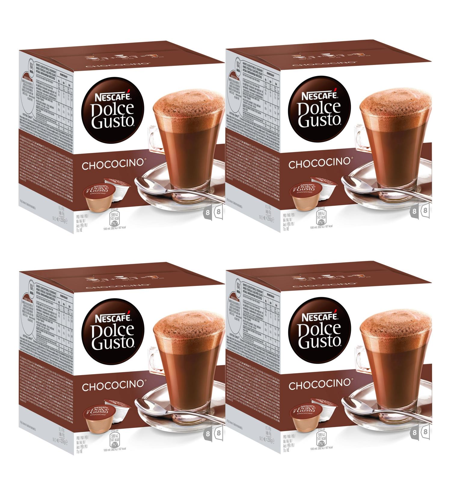Nescaf Dolce Gusto Choc ocino Cacao Lot de 4 Cacao Chocolat Capsule 16 Capsules (8 portions)