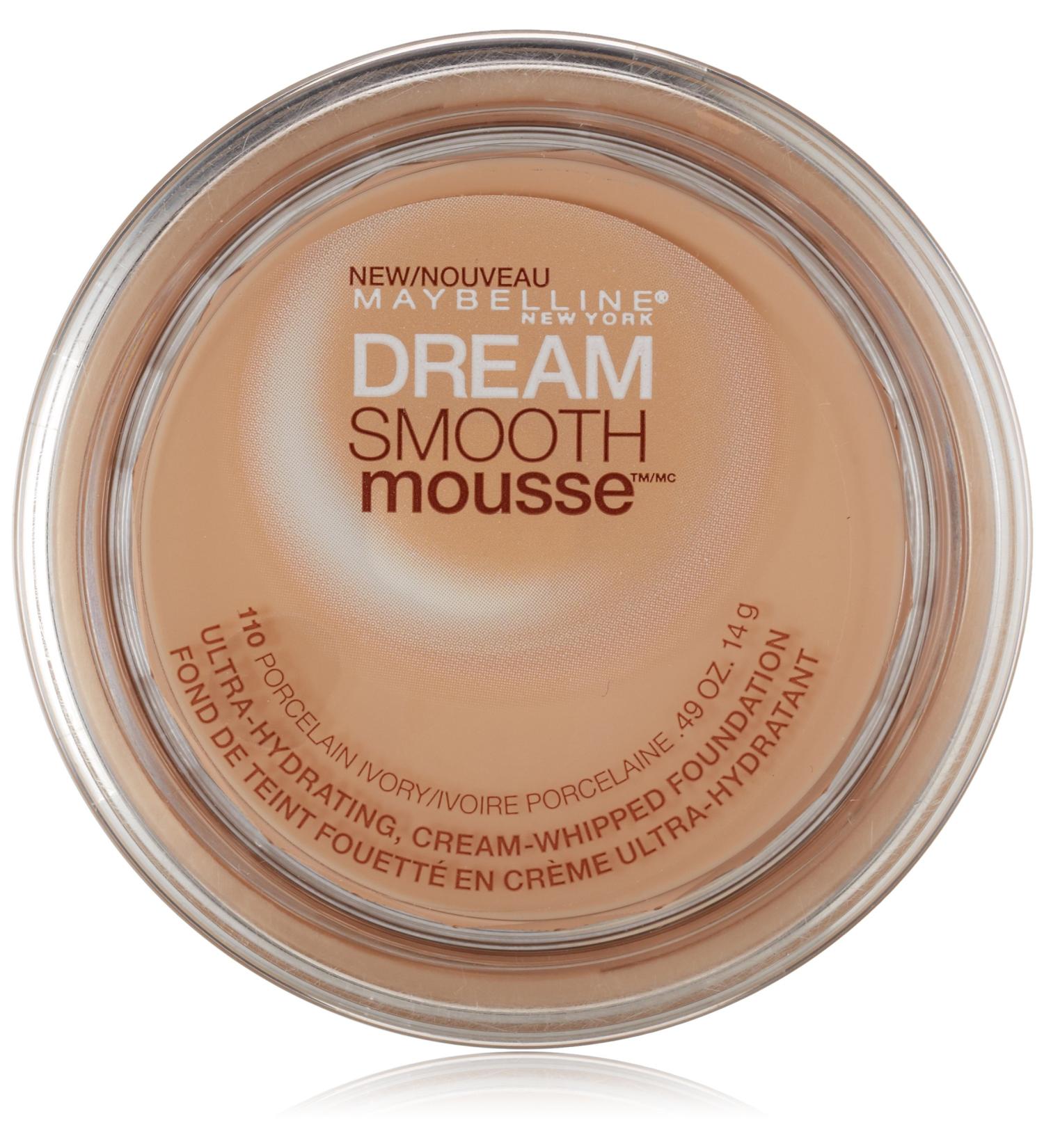 Maybelline New York Dream Smooth Mousse Foundation, Porcelain Ivory, 0.49 oz - Buy Online on GoSupps.com