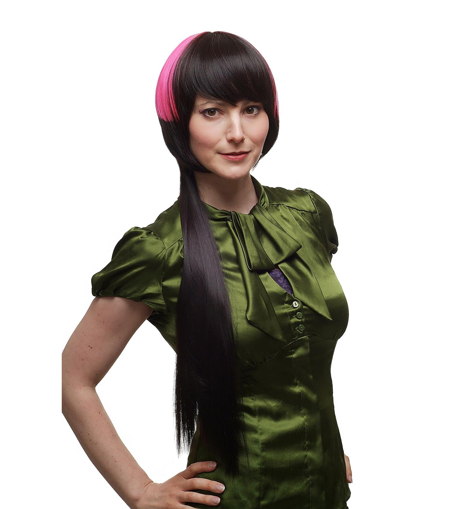WIG ME UP SA039-4/TF2313 | Long Straight Brown Pink Bob Wig - International Shipping Available - Buy Online on GoSupps.com