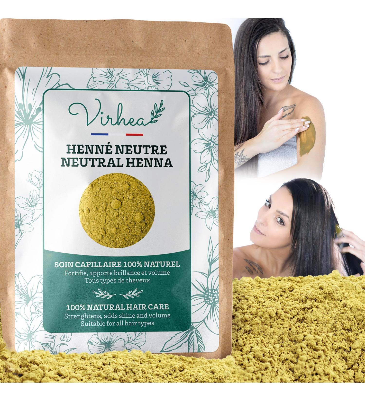 Neutral Henna 250g (Colorless) Makes Hair Shinier and Stronger - Anti Lice & Anti-Dandruff | Body & Face Mask and Scrub - 100% Natural - Buy Online on GoSupps.com
