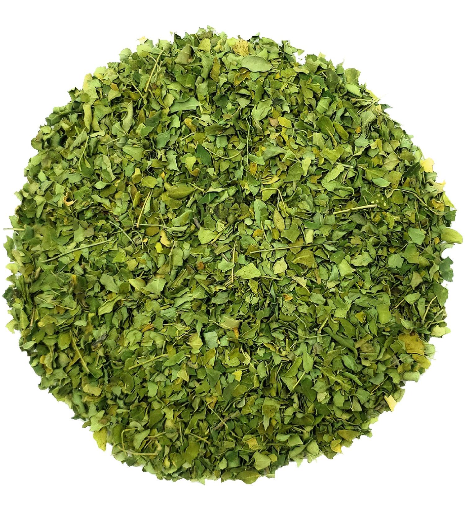 Marcoina Moringa Leaves Herbal Tea - Caffeine-Free Cut Leaf 227g(8oz) Origin from India Premium Quality in Resealable Bag Kosher Vegetarian Vegan Non-GMO MORINGA Leaves Cut 227g(8oz) - Buy Online on GoSupps.com
