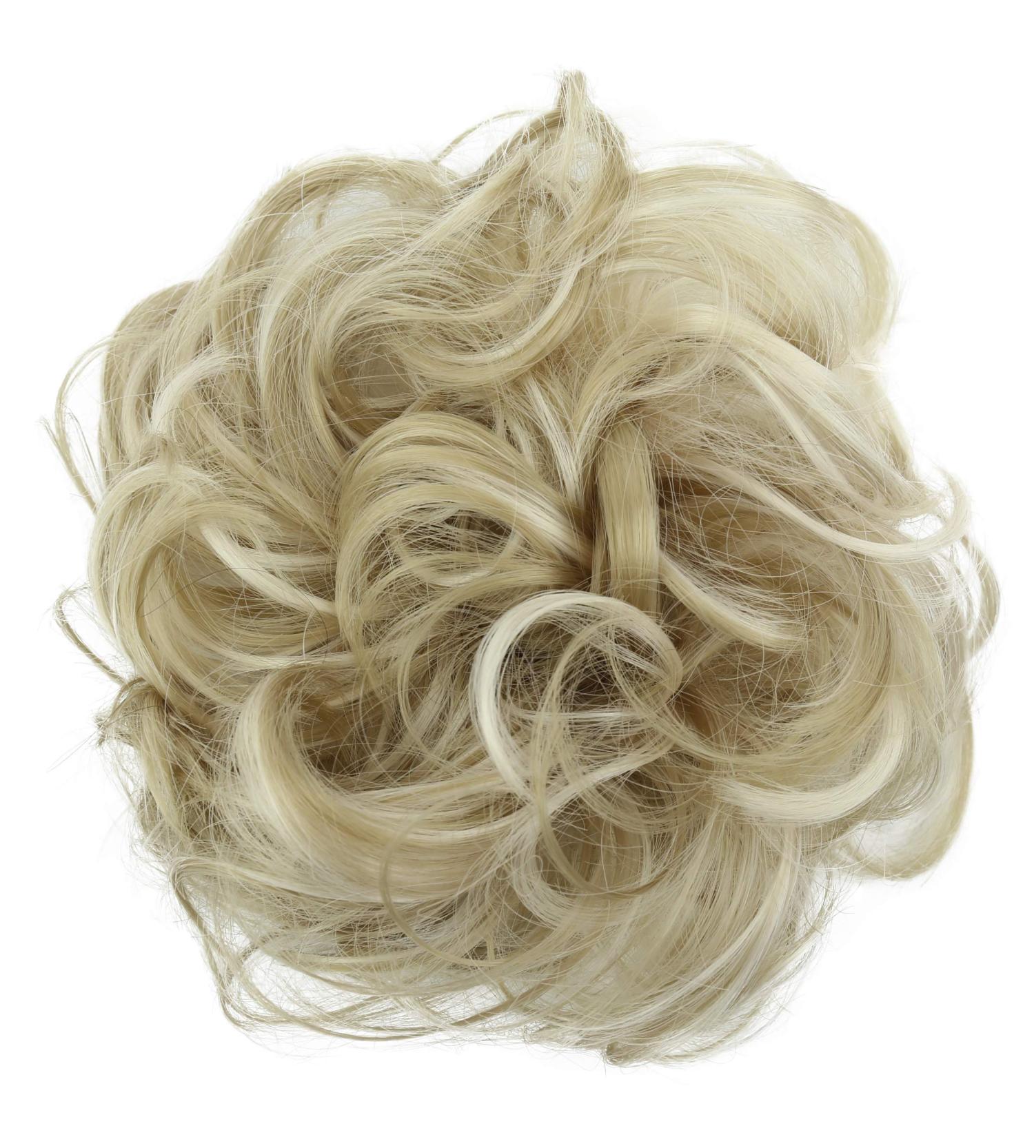 CAISHA by PRETTYSHOP Messy Scrunchie Bun Voluminous Wavy Hairpiece | Light Blonde Mix #25H613 G37A - Buy Online on GoSupps.com