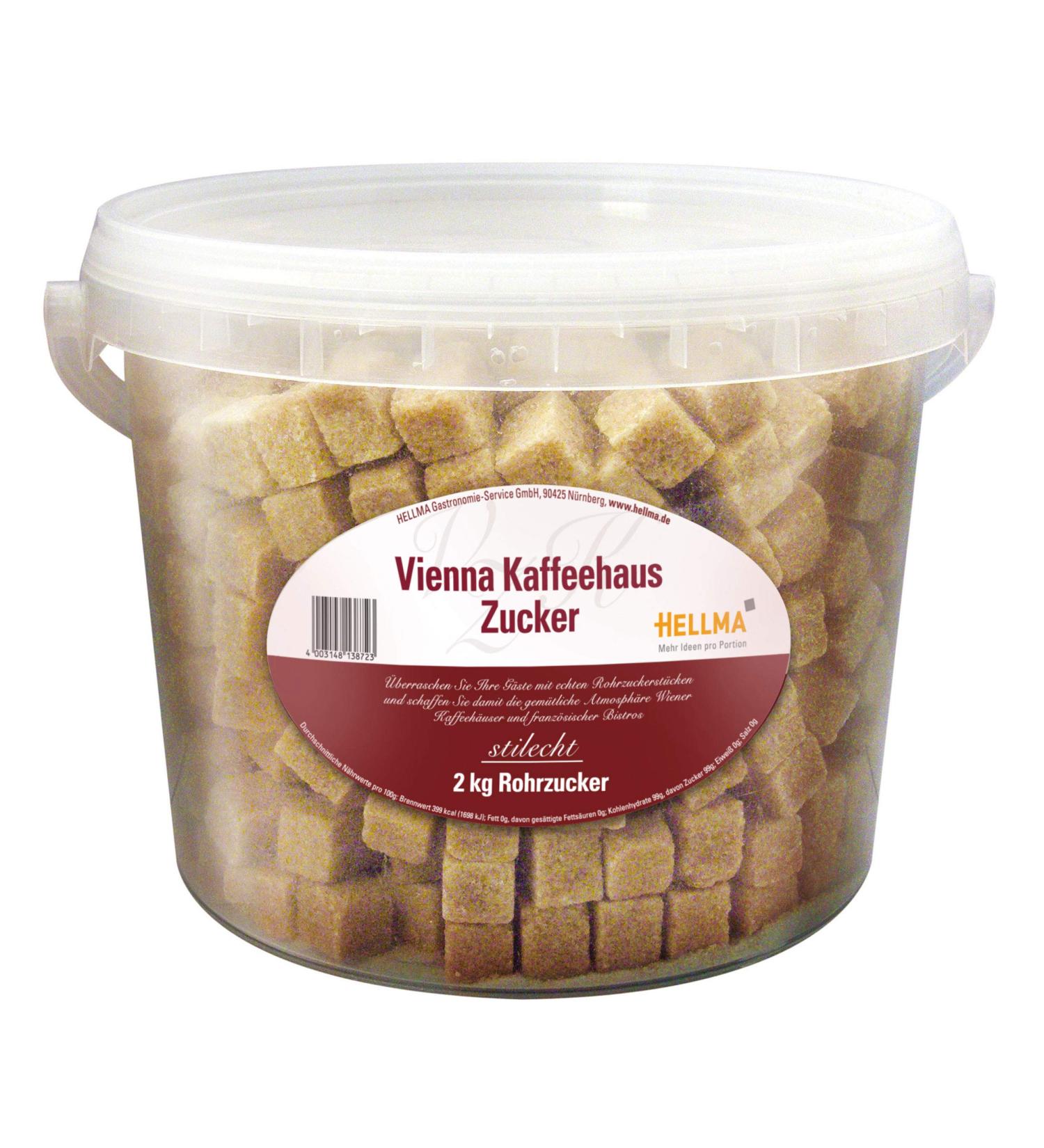 Buy Hellma Coffee House Sugar - 2kg Bucket of Fine Portion Sugar Cubes for Gastronomy Hotels Offices & Canteens - International Shipping Available - Buy Online on GoSupps.com