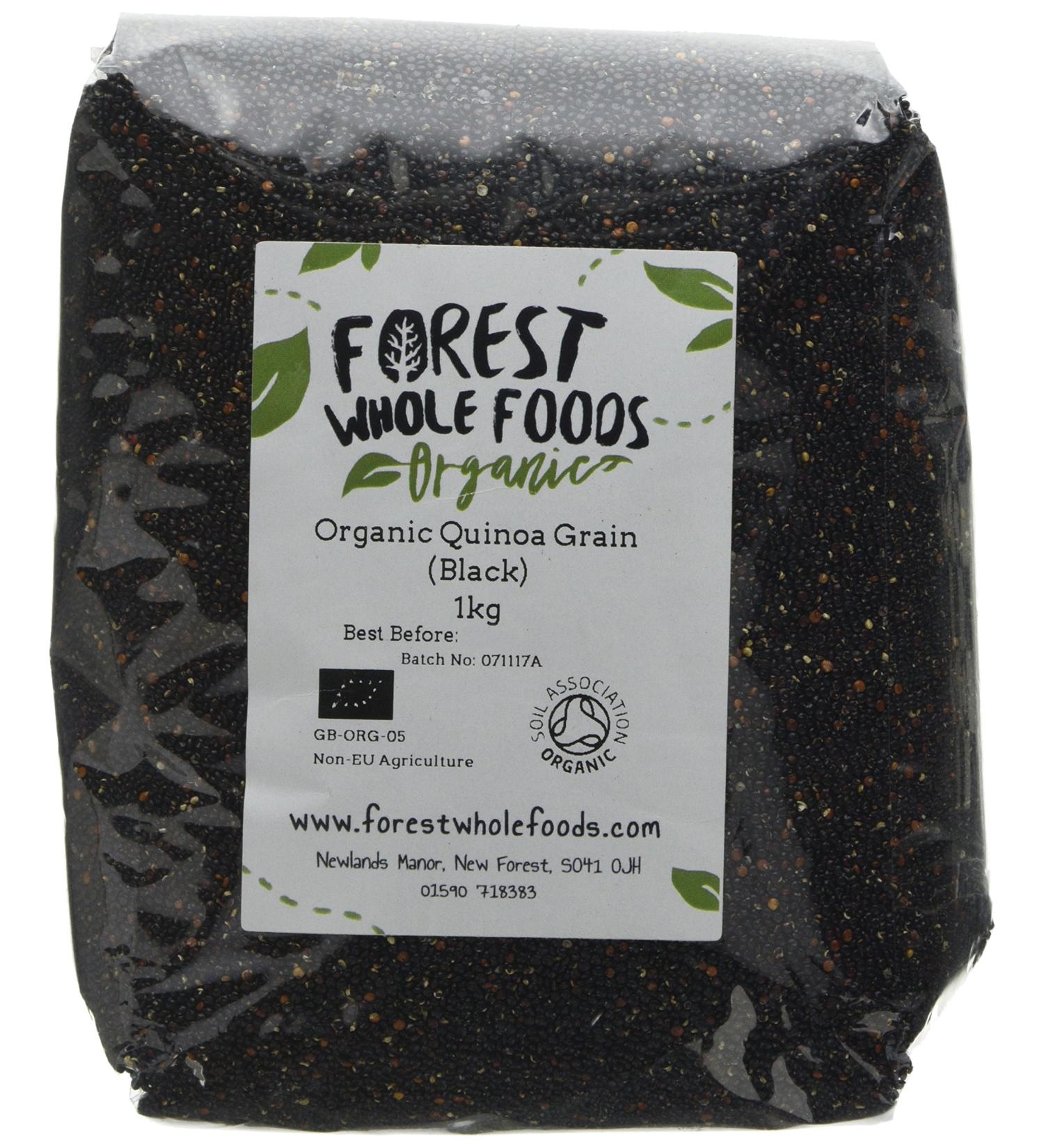 Forest Whole Foods Organic - Organic Black Quinoa (1kg) - Buy Online on GoSupps.com