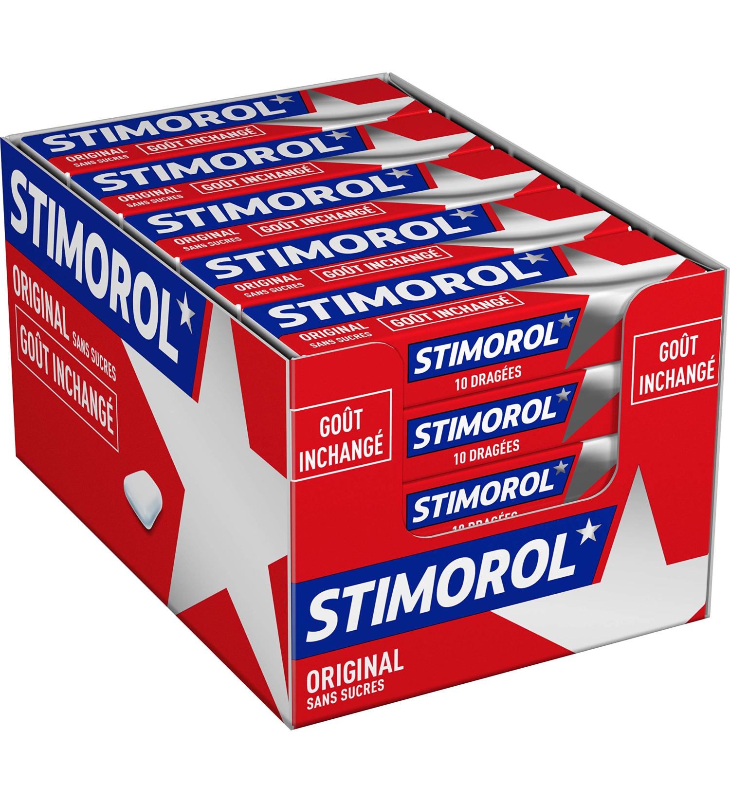 Stimorol Original Sugar-Free Chewing Gum with Sweeteners - Mint/Licorice - 2 Packs of 25 Packs of 10 Tablets (14g) - Buy Online on GoSupps.com