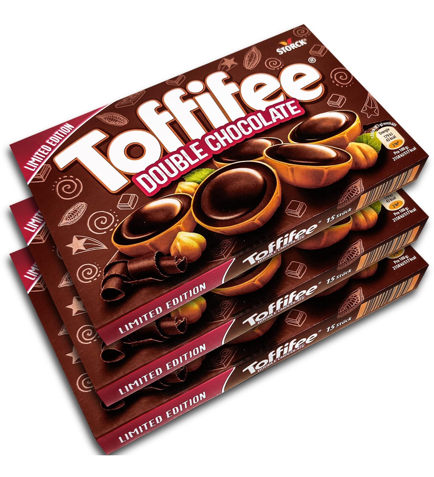 Pack of 3 Toffifee Double Chocolate 3 x 125 g