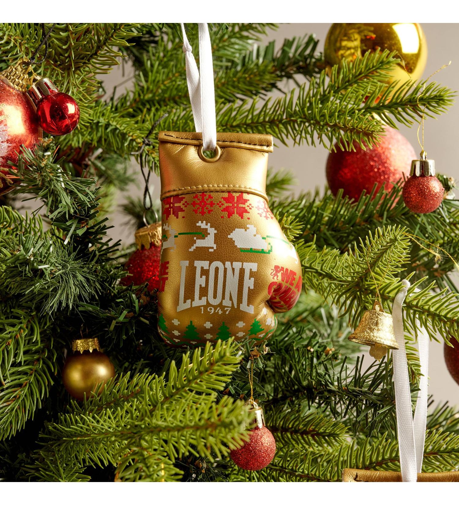 Leone 1947 Small Gold Decorative Boxing Glove | Christmas Tree Decoration | Unisex Adults | Standard Size - Buy Online on GoSupps.com