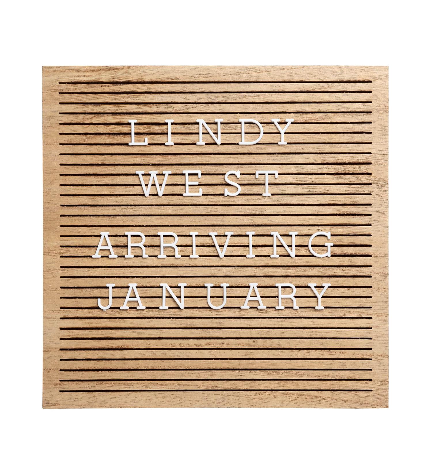 Pearhead Classic Wooden Letterboard for Home D cor and Baby Announcement - Natural Wood Milestone Moments Photo Prop - Buy Online on GoSupps.com