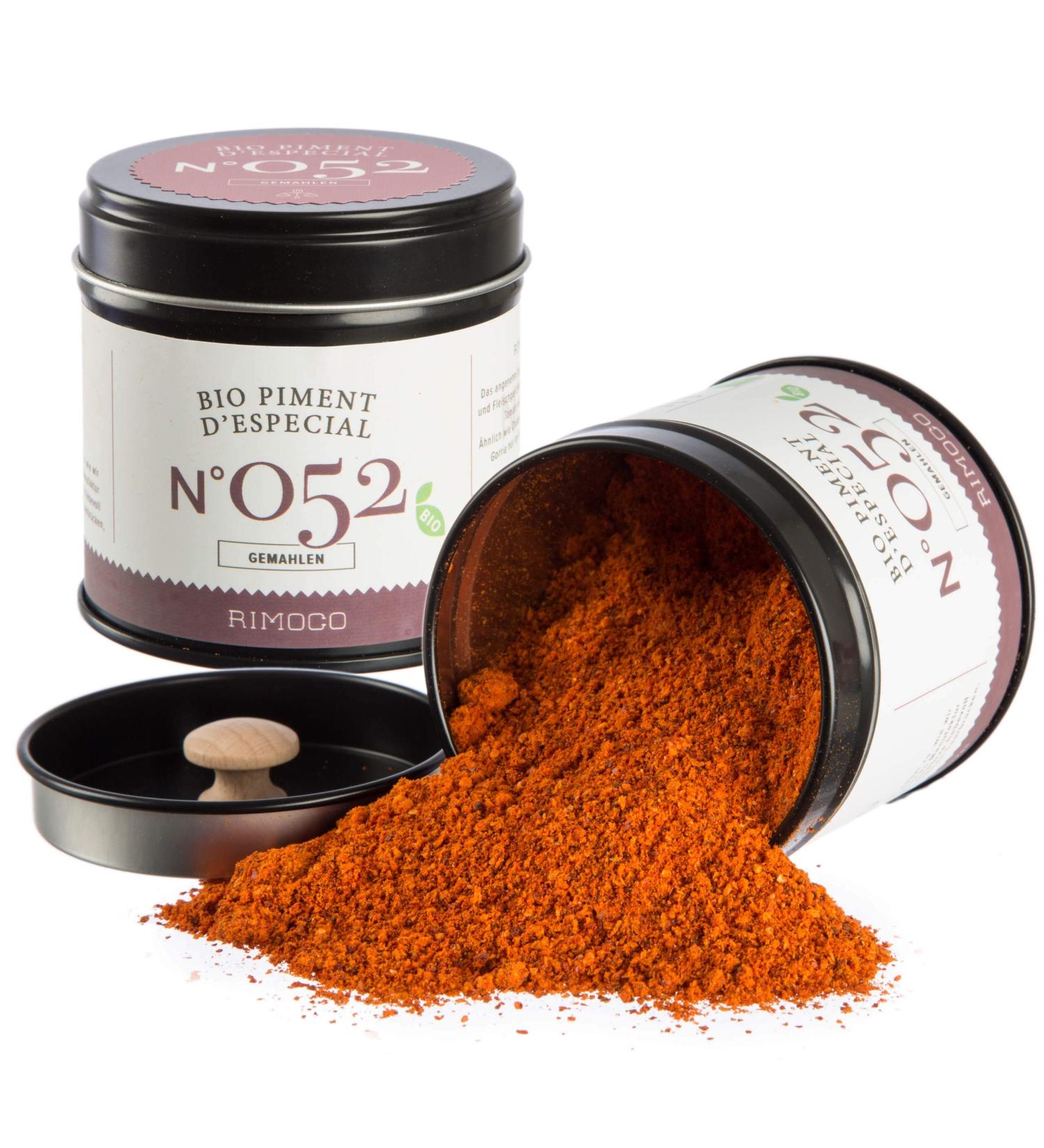 Buy Rimoco N 052 Organic Chili Powder Authentic Basque Spice Fruity & Mildly Piquant 70g Elegant Jar | DE- KO-007 - Buy Online on GoSupps.com