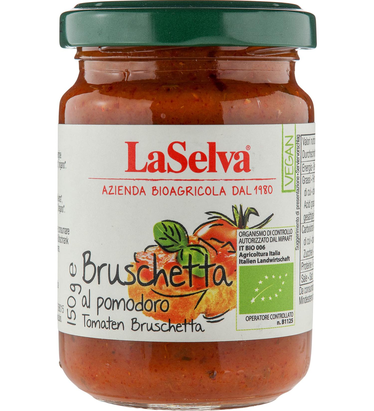 La Selva Organic Tomato Bruschetta - Preparation from tomatoes (6 x 150 gr)