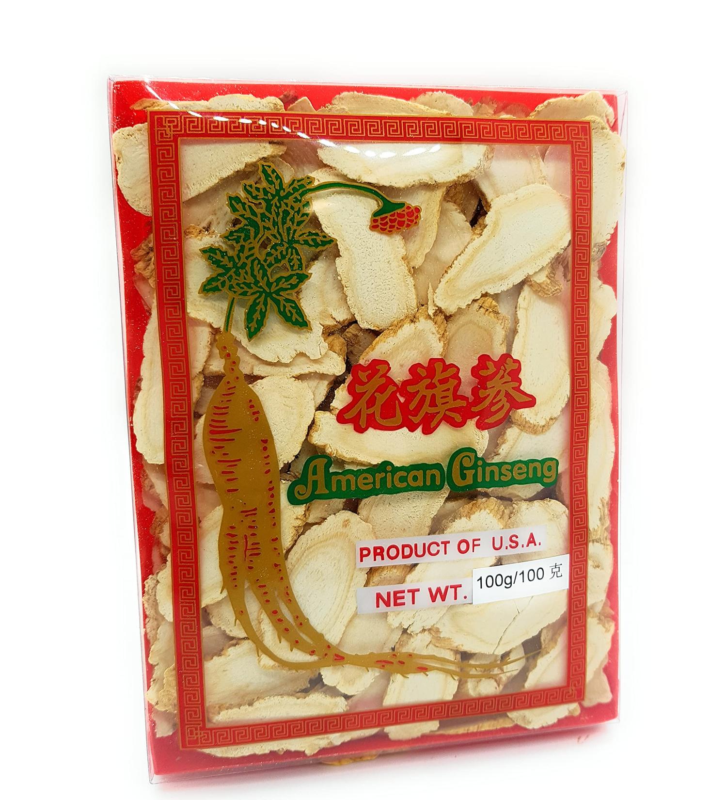 Ginseng 6yrs Old Root Sliced 100g/Box - Hua Qi Shen Ren Shen - Buy Online on GoSupps.com