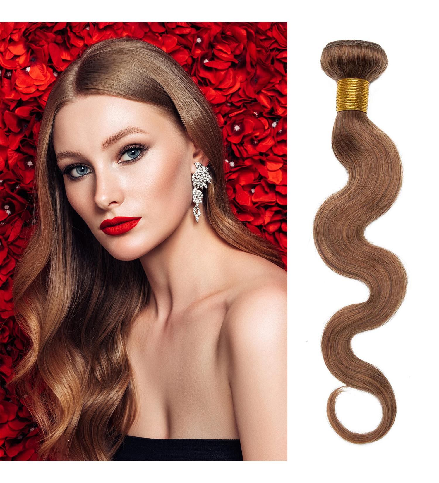 Sego Brazilian Human Hair Afro Bundles - 100% Unprocessed Body Wave Virgin Hair Extensions - 20 Light Brown Bundle - Buy Online on GoSupps.com