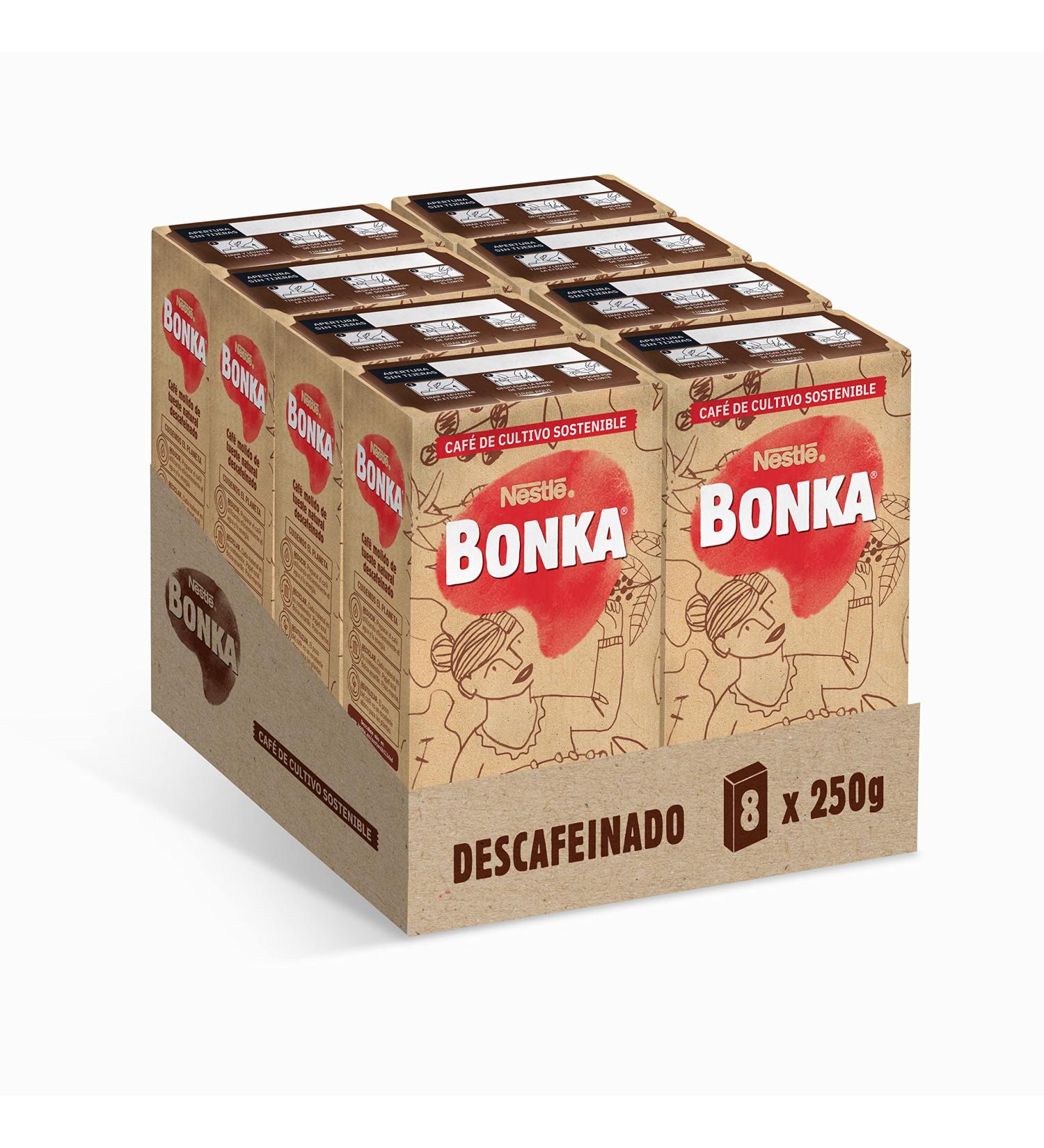  FRUTITOSCOM Bonka - Decaffeinated Ground Coffee - Pack 8 x 250g - Buy Online on GoSupps.com