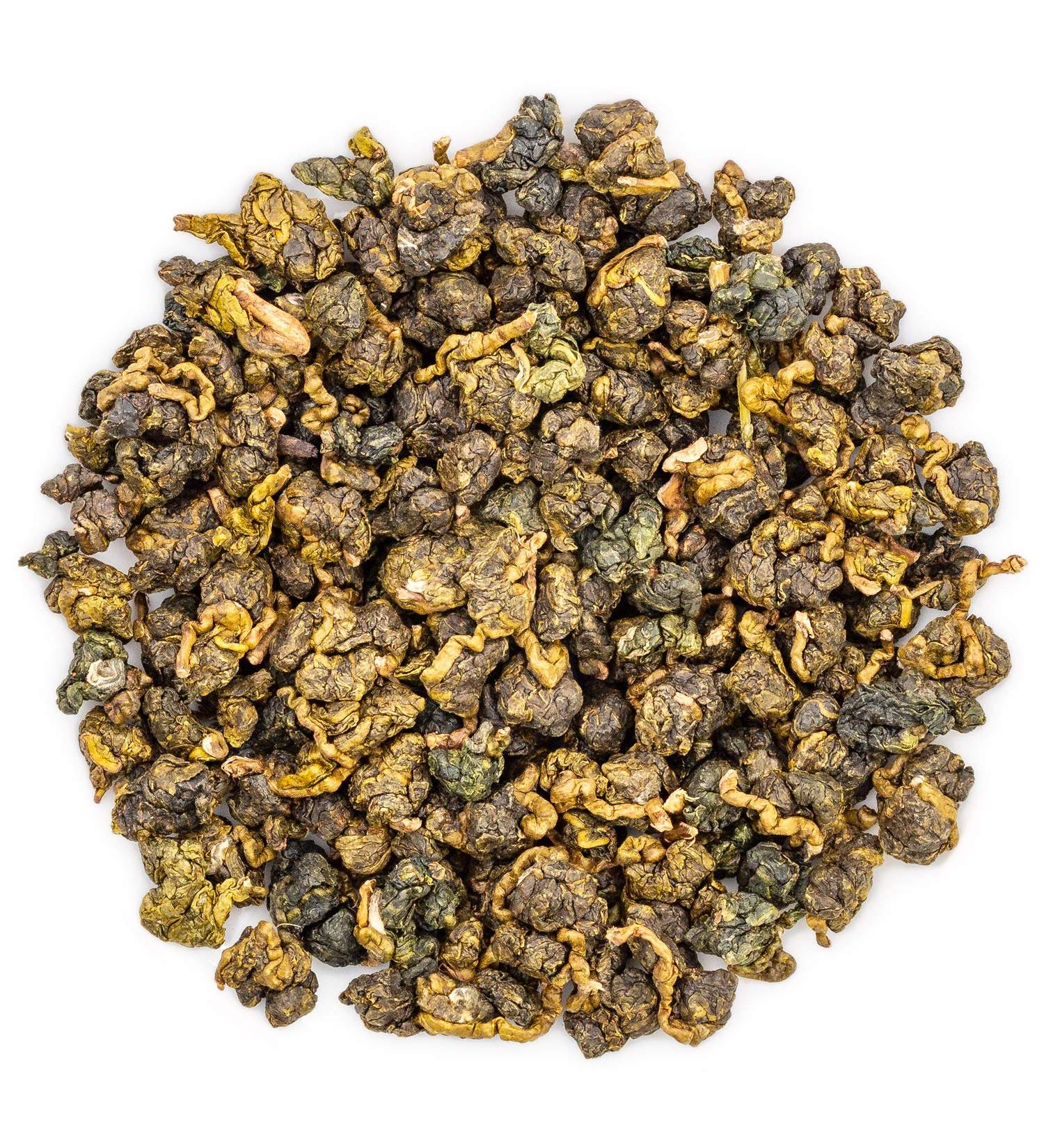 Jasmine Oolong Tea 100g - High Mountain Taiwan Oolong Loose Leaf Green Tea with Jasmine - Brew Hot or Iced - Pack of 1 - Buy Online on GoSupps.com