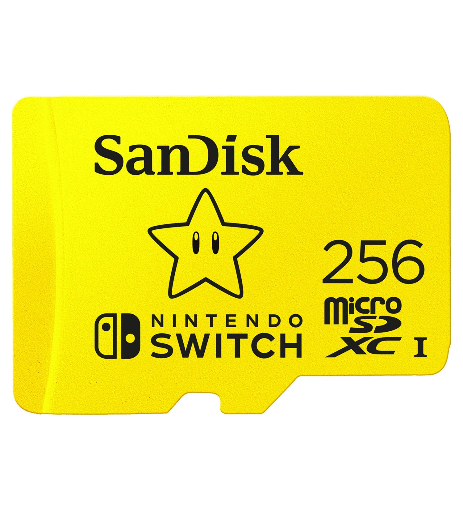 SanDisk 256GB microSDXC Card for Nintendo Switch - Super Mario Super Star - Buy Online on GoSupps.com