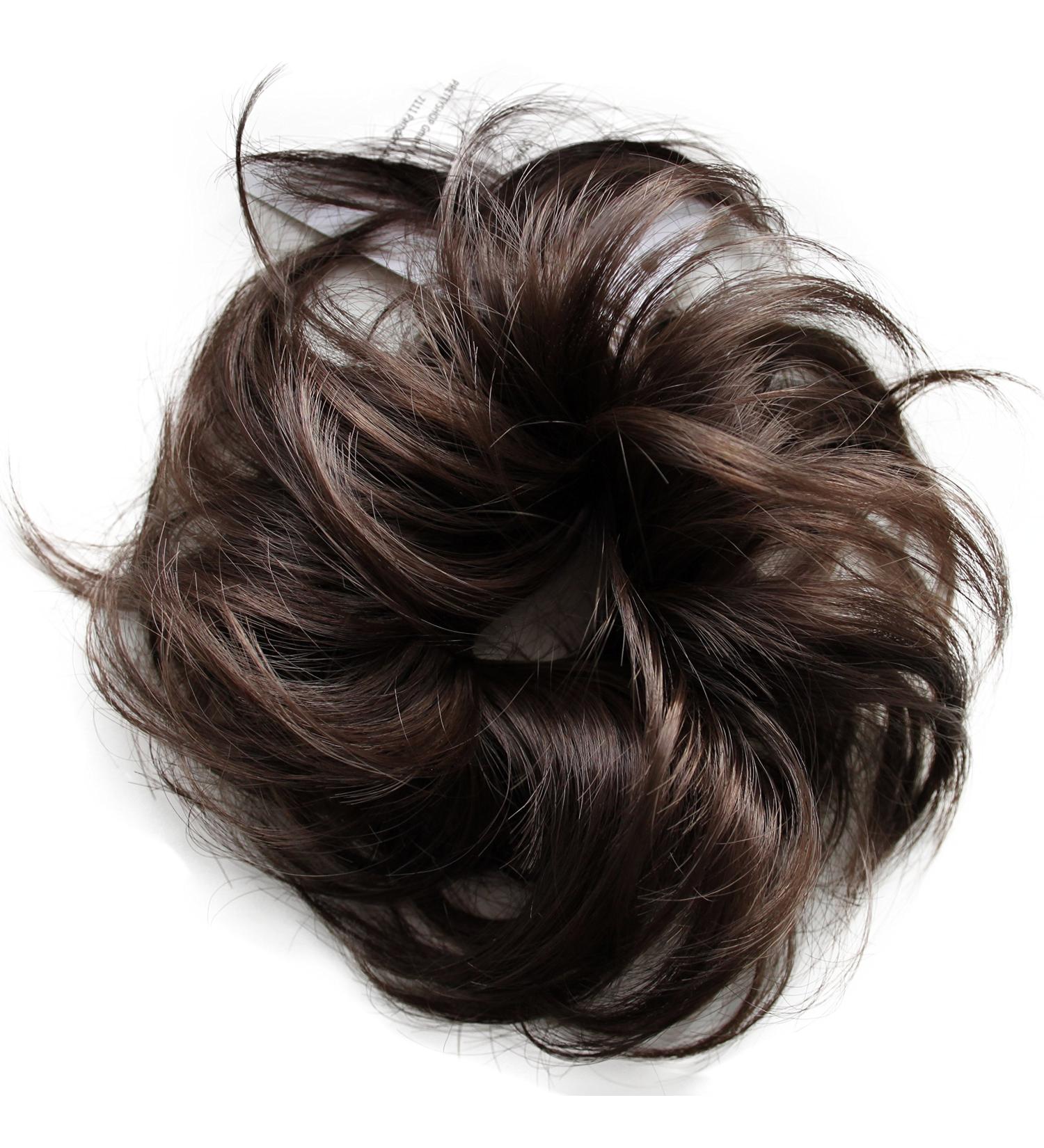 CAISHA Chloe Hairpiece Scrunchie - Voluminous Wavy Updo Synthetic Fiber Brown DM13cm - International Shipping Available - Buy Online on GoSupps.com