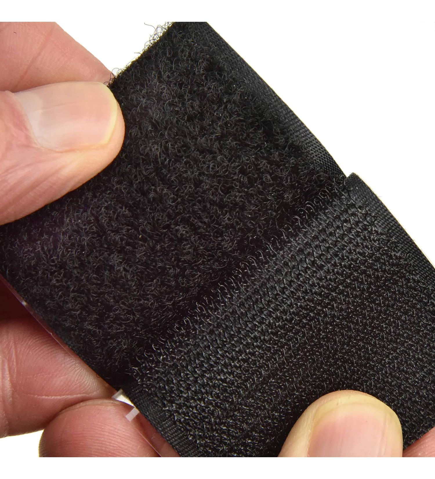 Hook and Loop Tape | Adhesive Roll | Double Sided Heavy Duty | Industrial Strength Strong | Black Strips | Sticky | 2 Inches x 16.5 Feet by Teegan Tapes - Buy Online on GoSupps.com