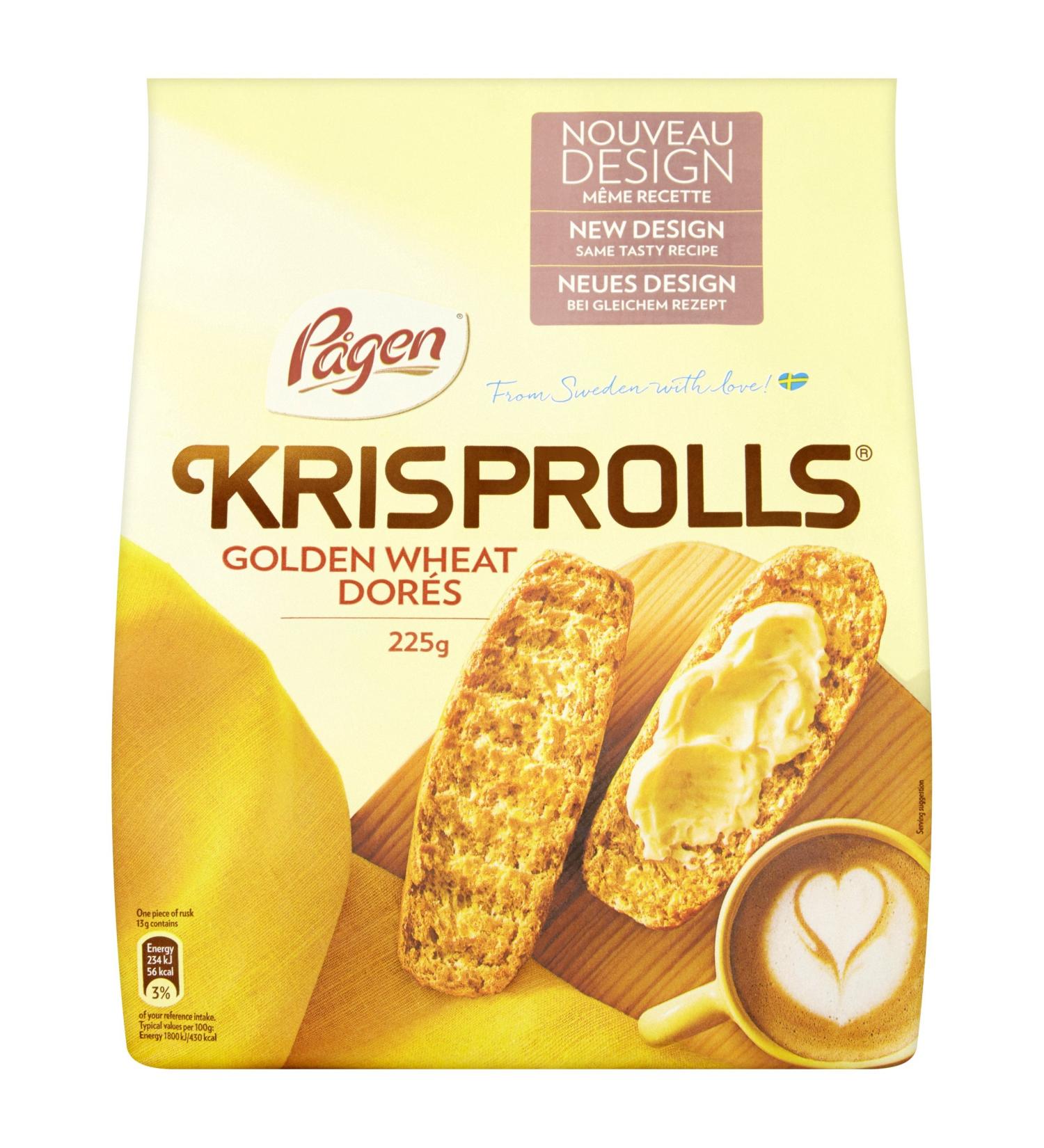 Pagen Krisprolls Golden Wheat Dores - 5 Pack (1125g) - Buy Online on GoSupps.com