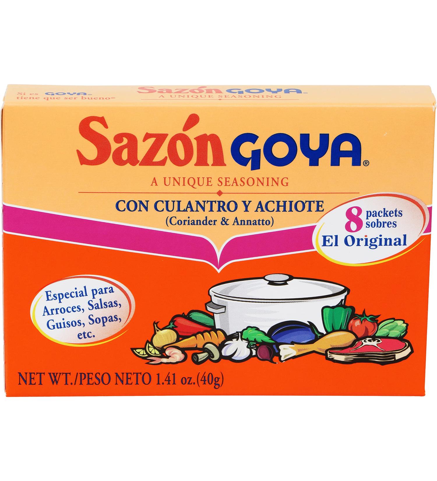 Goya Foods Saz n Seasoning with Coriander & Annatto 1.41 oz (Pack of 36) - Authentic Flavor Enhancer - Buy Online on GoSupps.com
