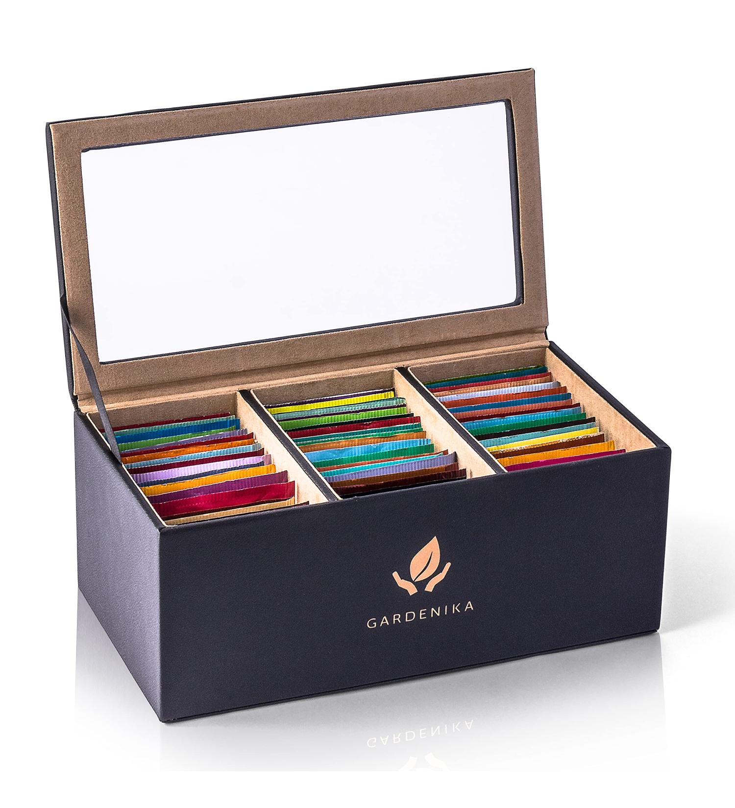 Stash Herbal Tea Sampler Gift Set - 60 Count Variety Pack with 20 Flavors - Caffeine-Free and Naturally Delicious - Perfect Holiday Gift for Women and Men - Buy Online on GoSupps.com