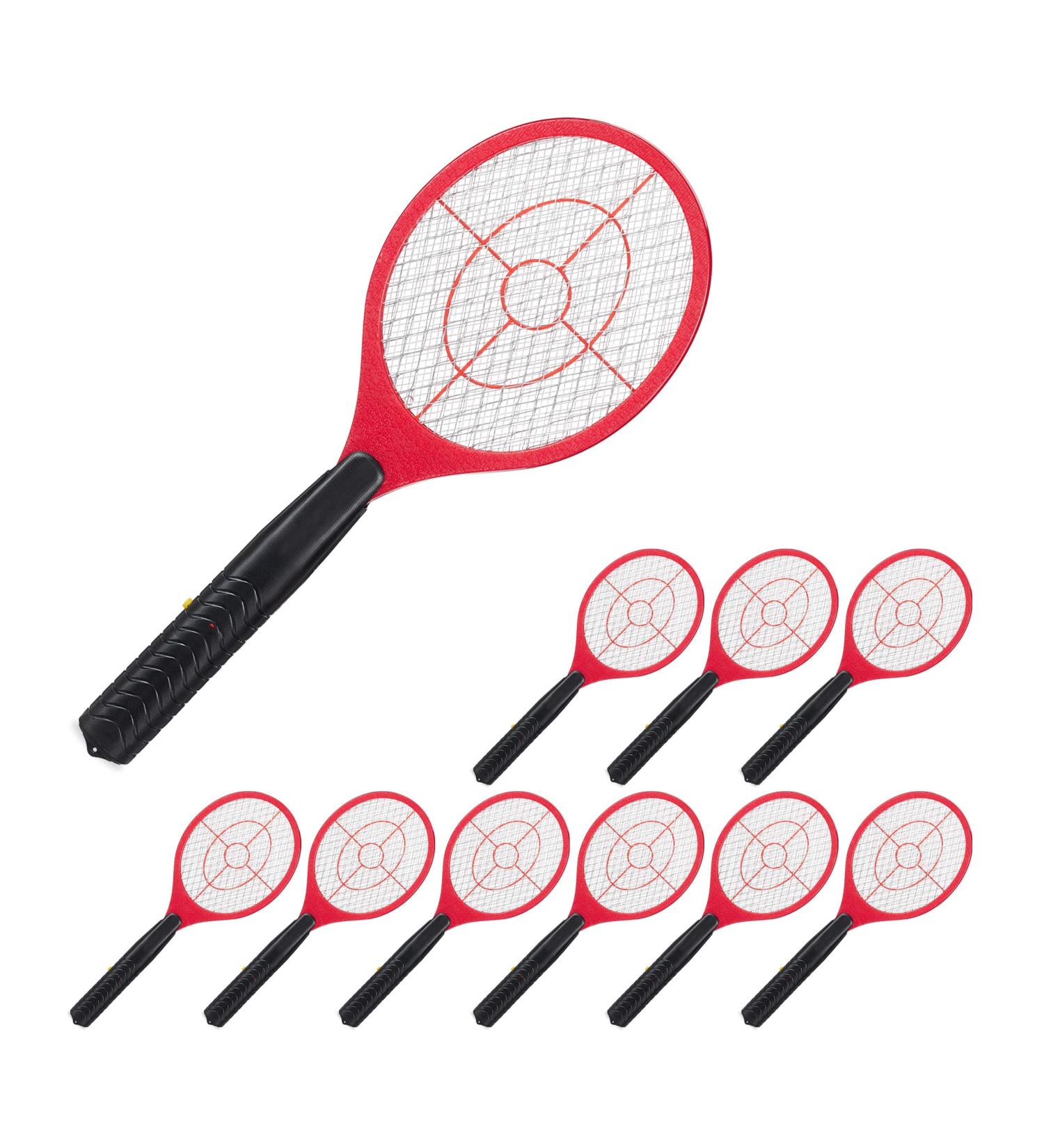 10x Red Electrical Fly Swatters - Chemical-Free Effective Against Flies & Mosquitoes | International Shipping  - Buy Online on GoSupps.com