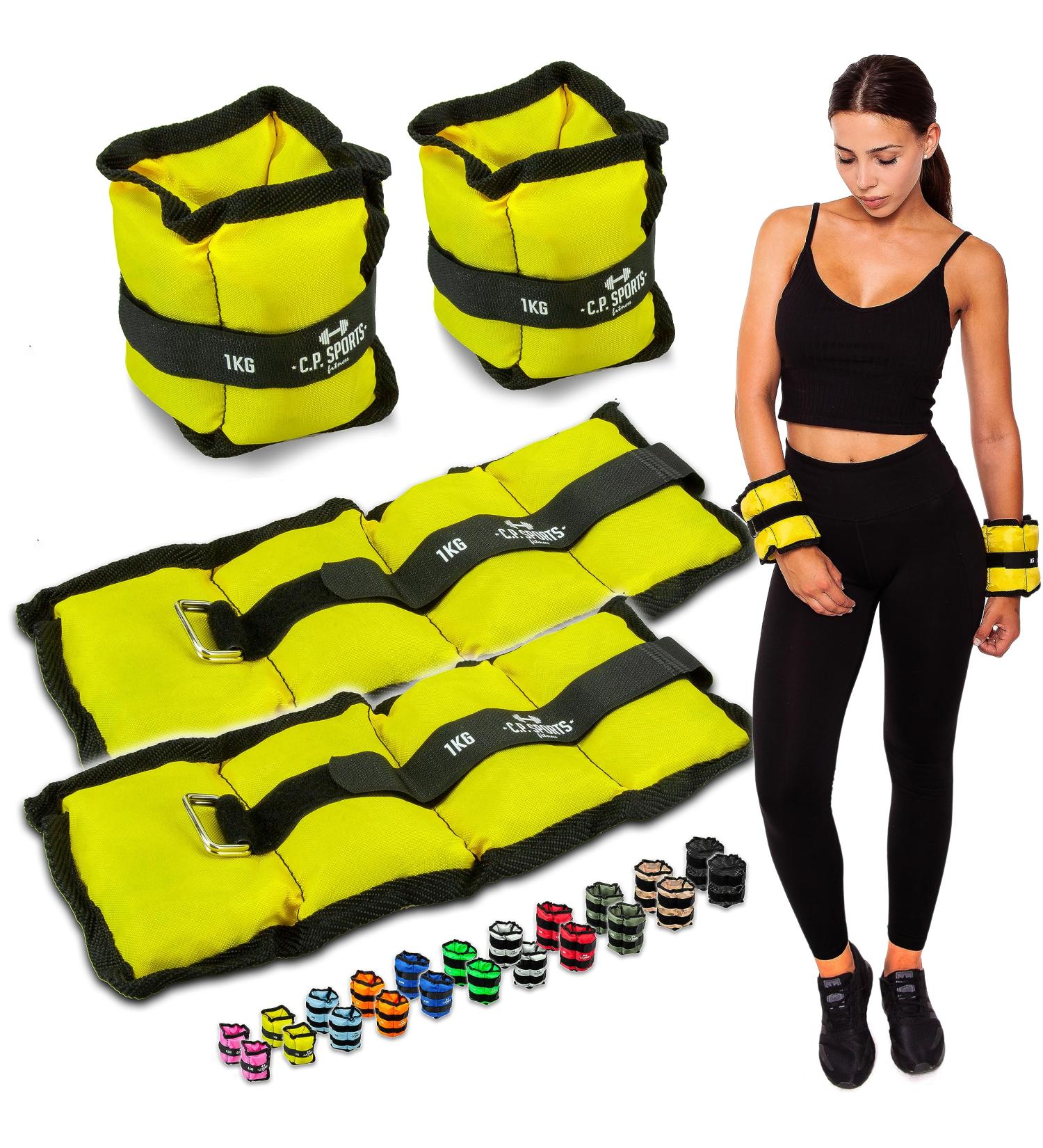 Shop C.P.Sports Weight Cuffs - Adjustable Ankle & Wrist Weights (0.5kg - 8kg) | Perfect for Fitness Jogging & Strength Training | Buy 2 Set Combination Packs Today! - Buy Online on GoSupps.com