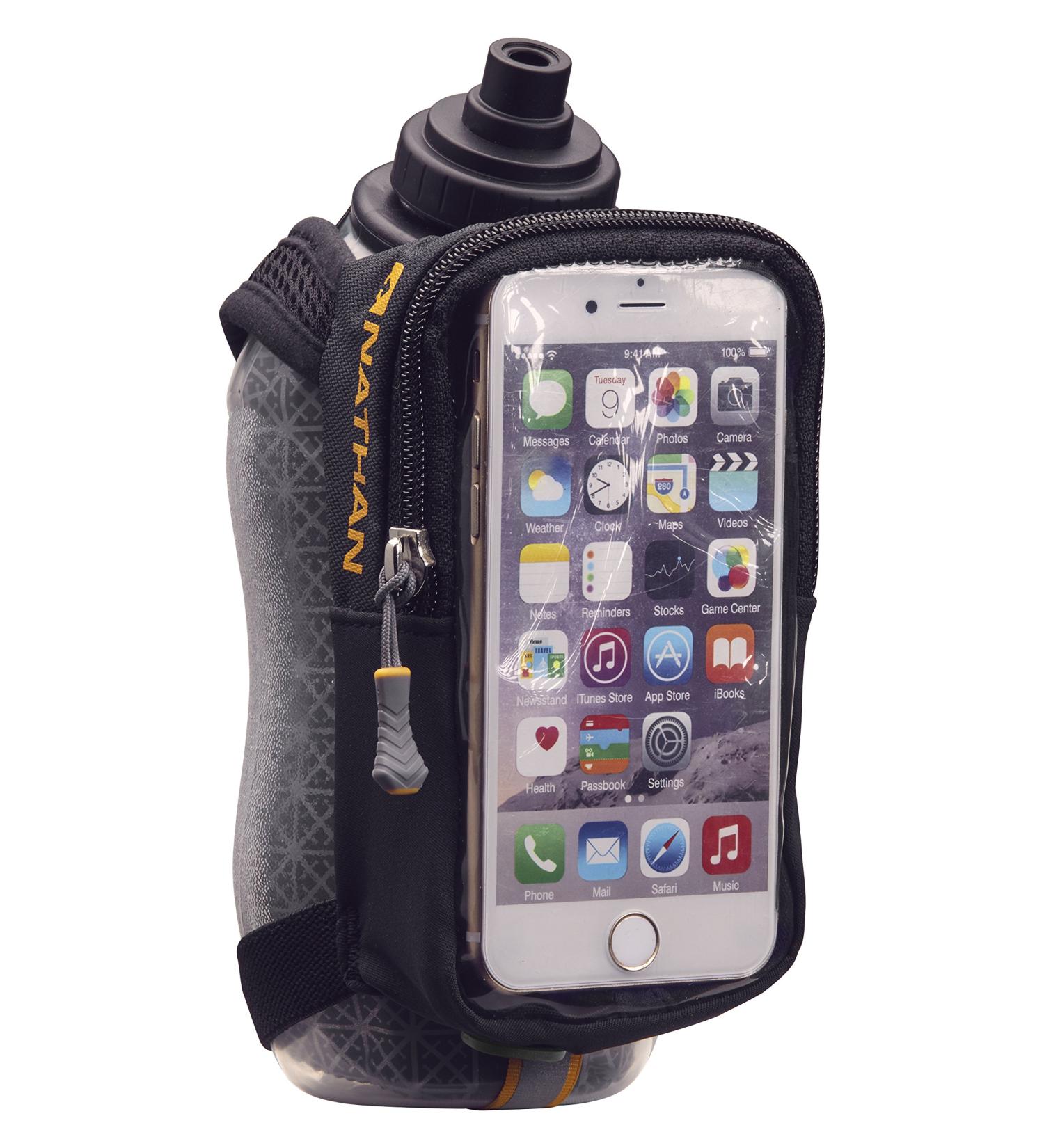 Nathan Insulated 18 oz Handheld Water Bottle, Phone Case & SpeedView Flask for Running - Hydration Pack for Runners - Buy Online on GoSupps.com