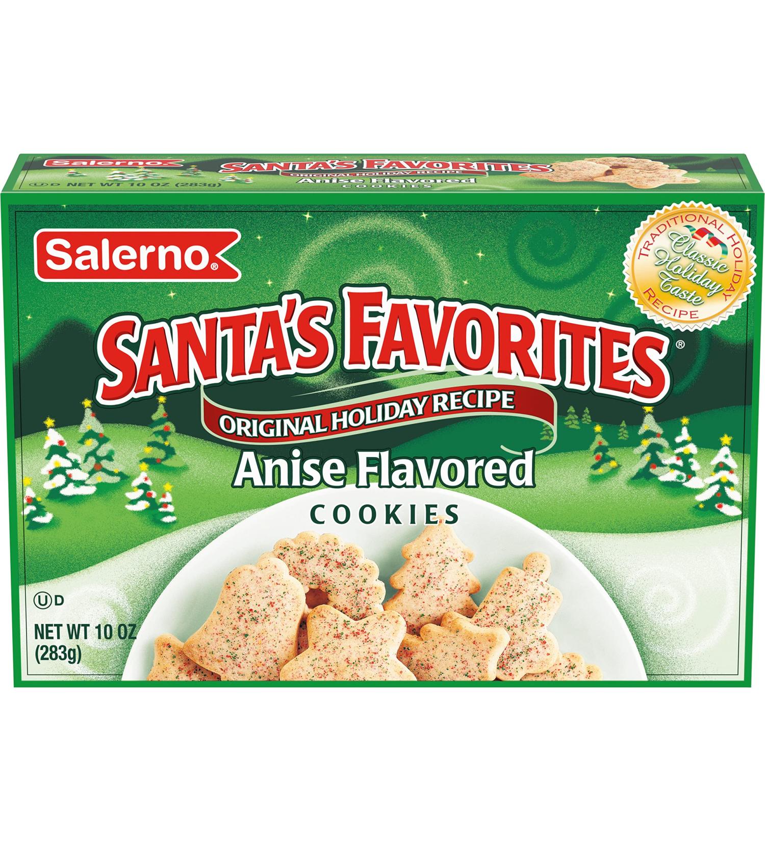Salerno Santa's Favorites Holiday Anise Cookies 10 oz - Original Recipe, 1 Pack - Buy Online on GoSupps.com