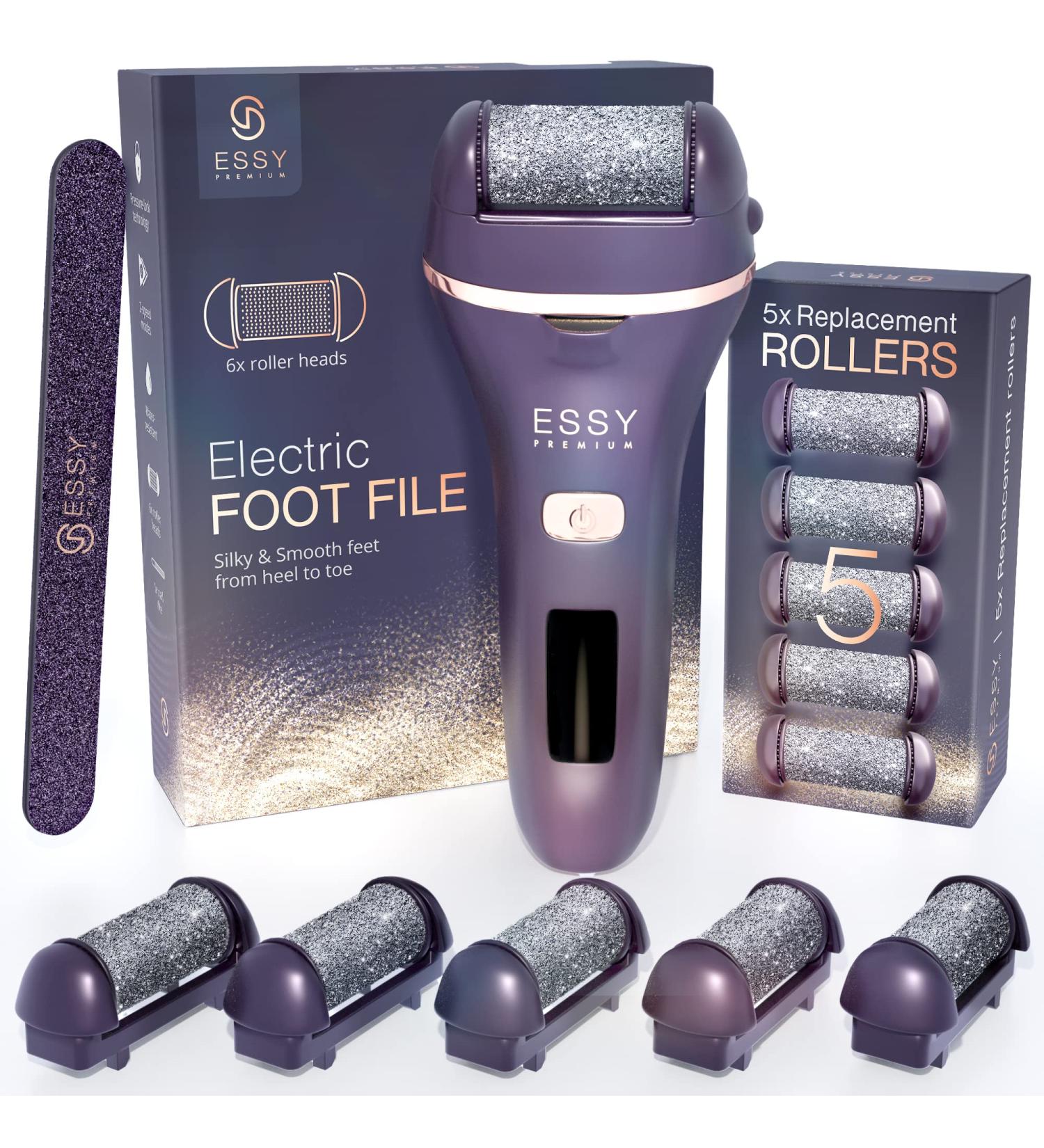 Essy Electric Foot Callus Remover Kit - Dead Skin Remover for Feet - Buy Online on GoSupps.com