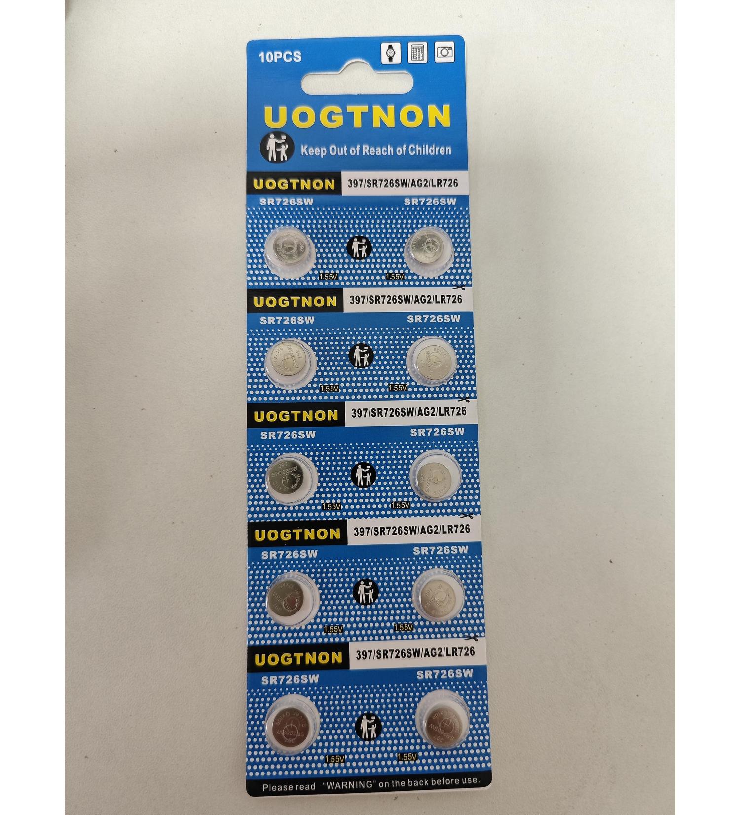 397 SR726SW Watch Battery 1.5V Button Cell (10-Pack)