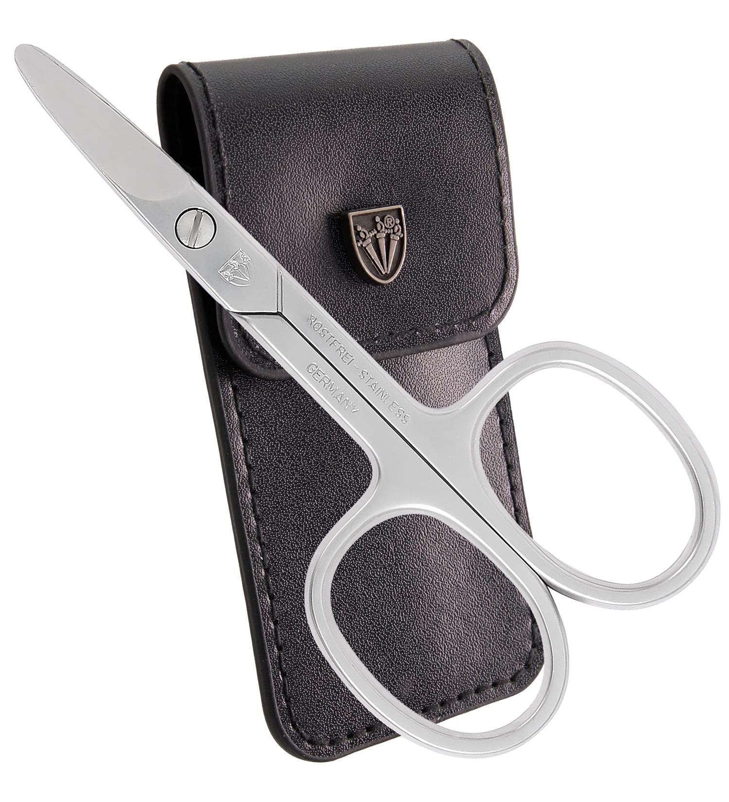 Buy Three Swords Rounded Nail Scissors - Ideal for Diabetics & Children | Rustproof German Quality | Includes Synthetic Leather Nail Case - Buy Online on GoSupps.com
