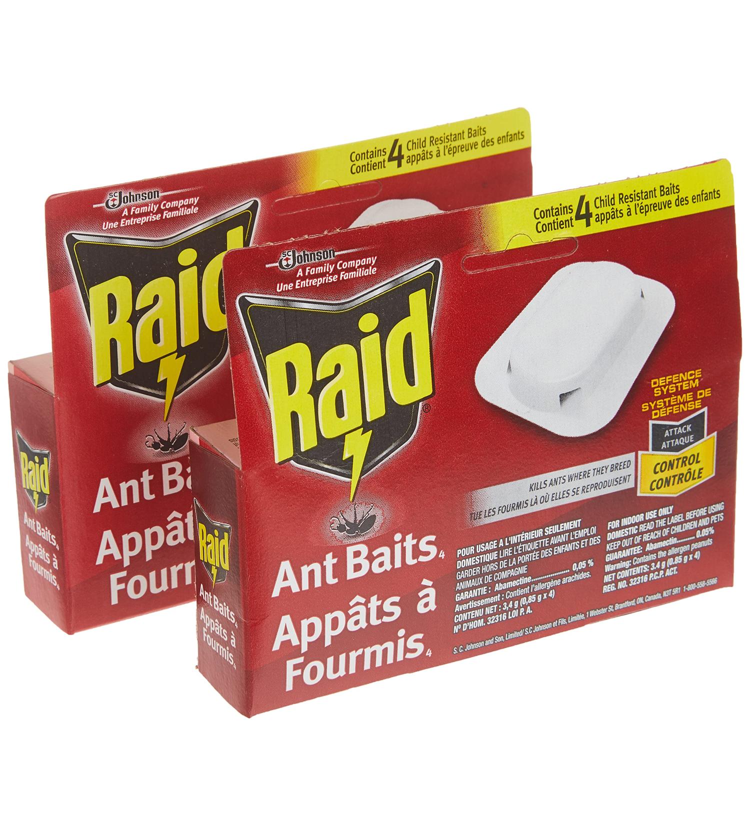 Raid Ant Killer Baits And Traps For Indoor Use Child Resistant 8 Count Baits Ant Killer - Buy Online on GoSupps.com